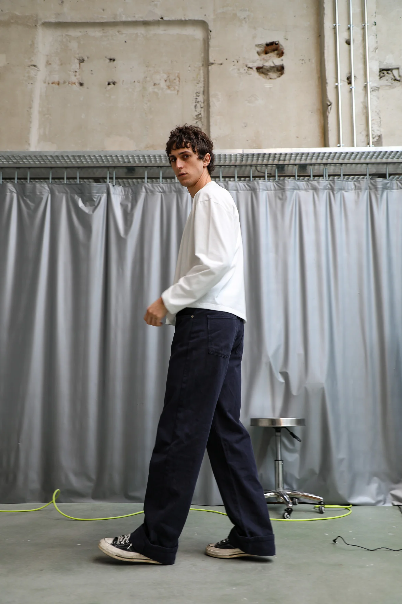 Back Detail Pants Dark Navy - Image 11