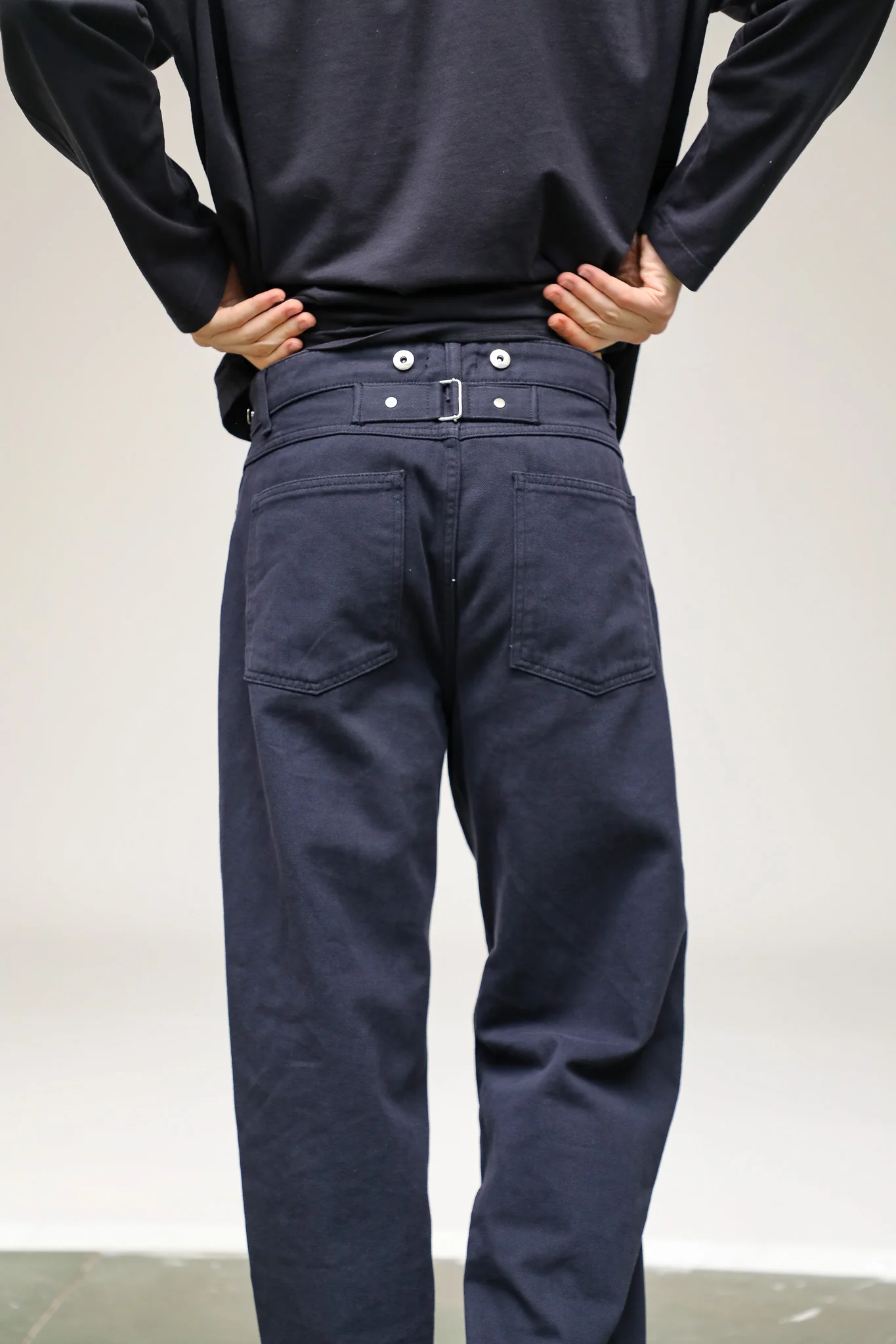Back Detail Pants Dark Navy - Image 5