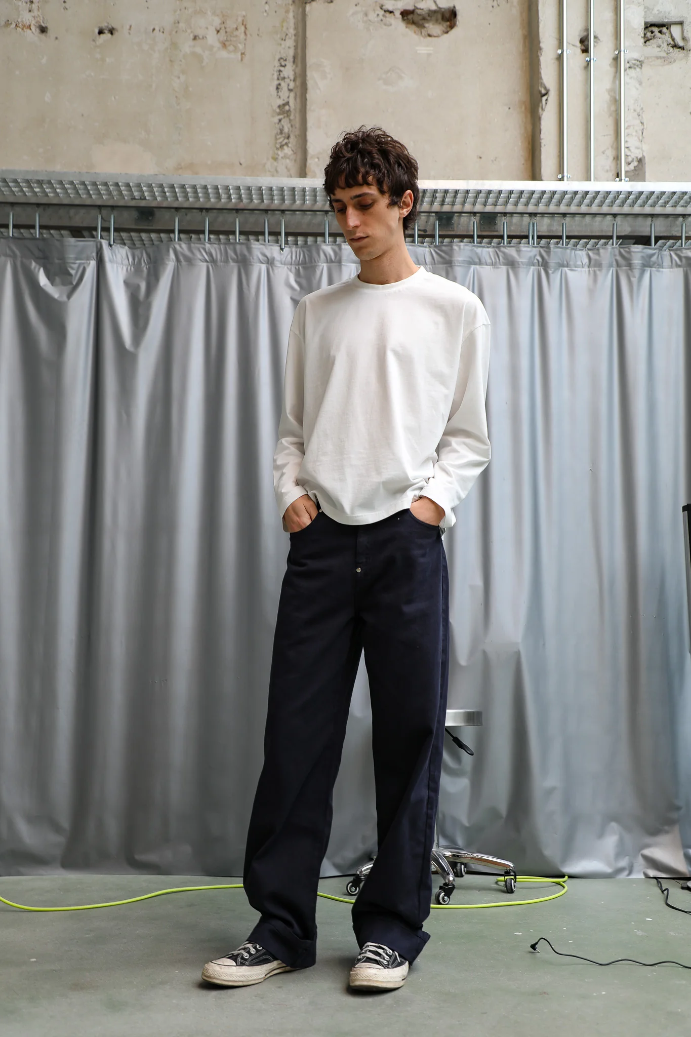 Back Detail Pants Dark Navy - Image 6