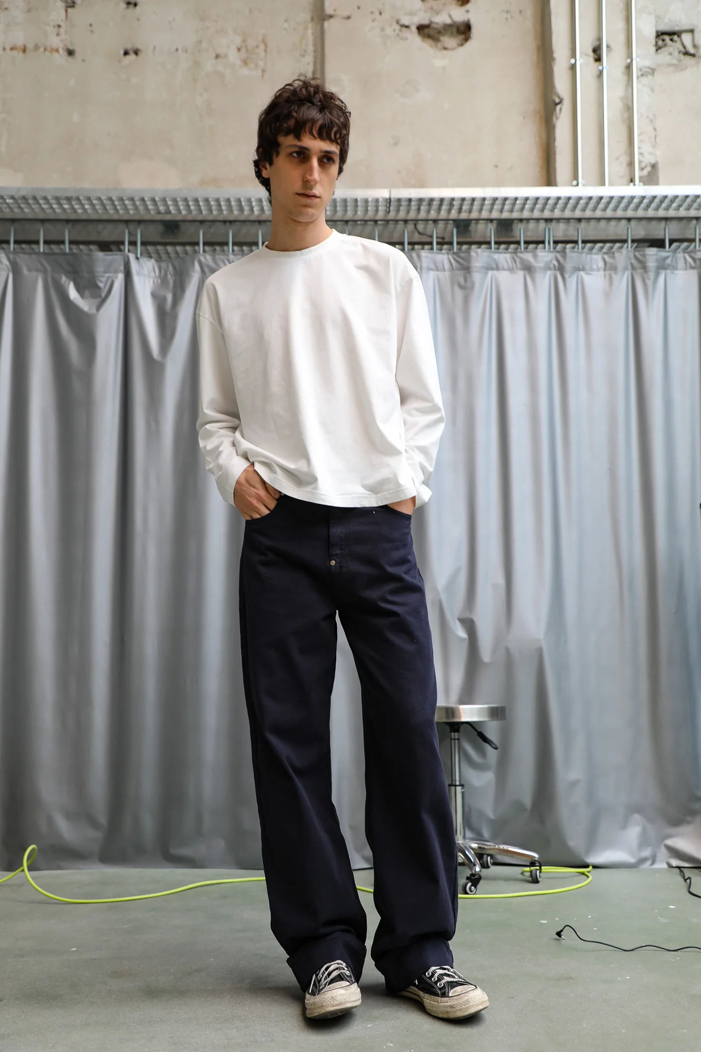 Back Detail Pants Dark Navy - Image 7