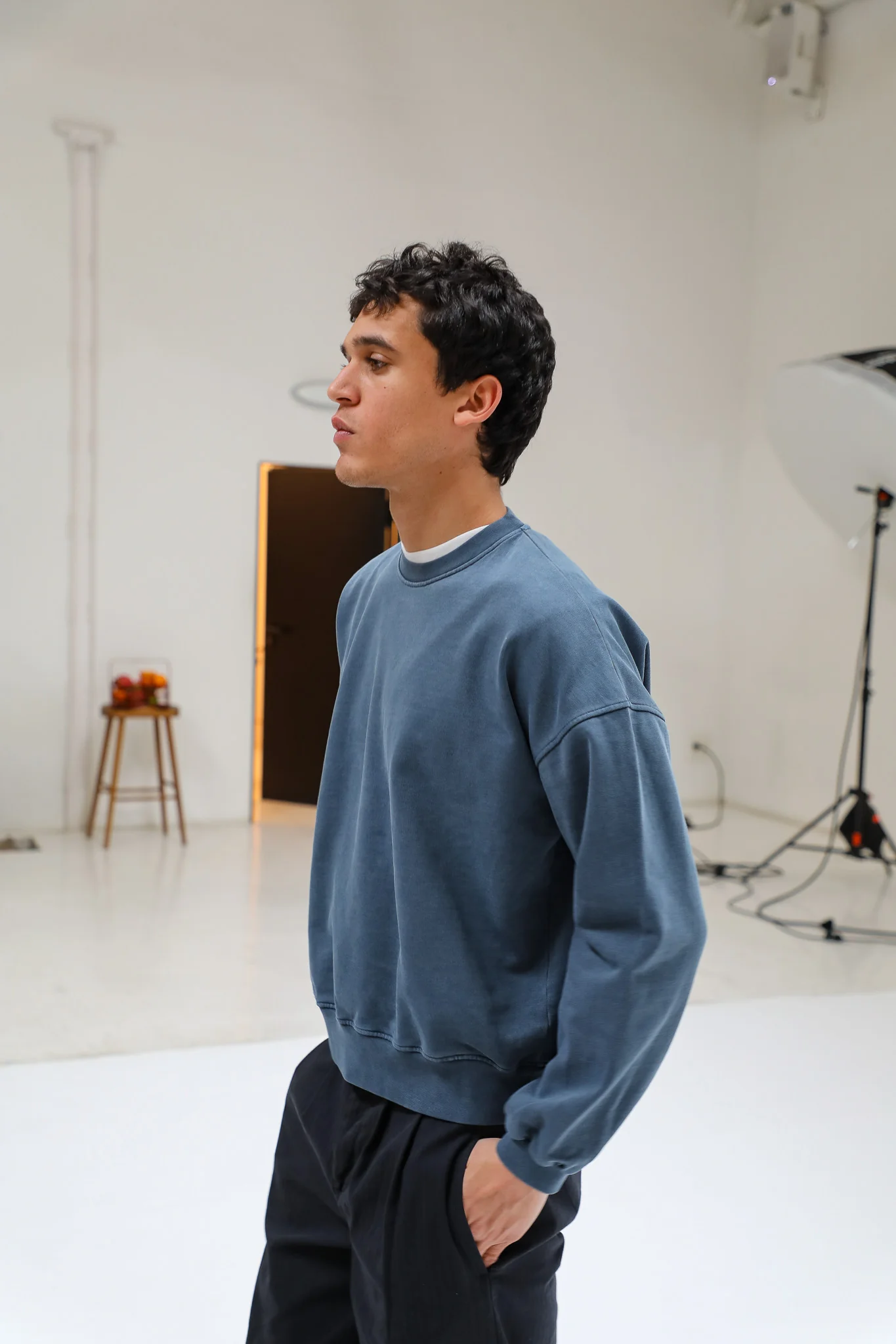 Back Pocket Sweatshirt Blue - Image 5