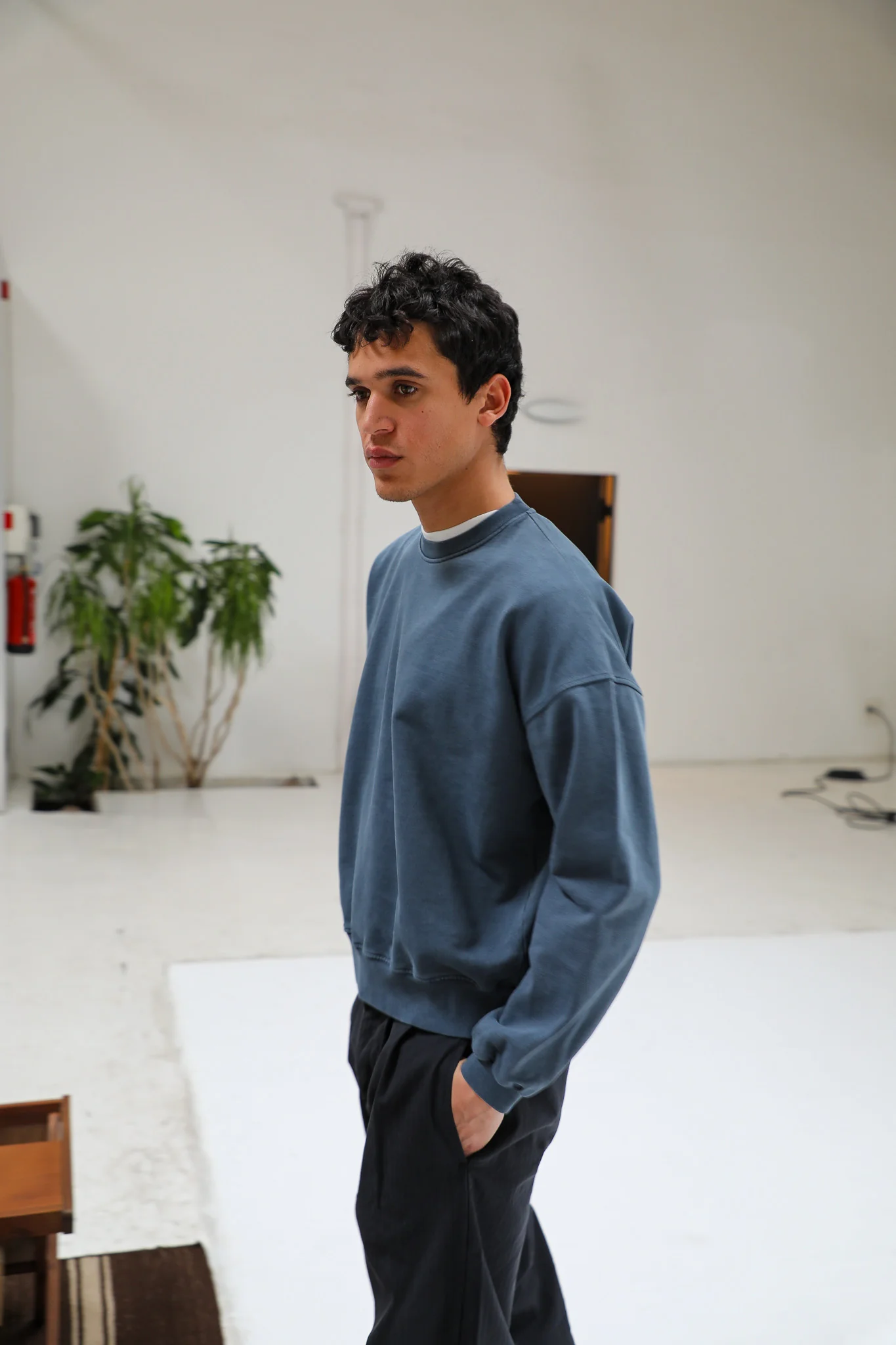 Back Pocket Sweatshirt Blue - Image 6