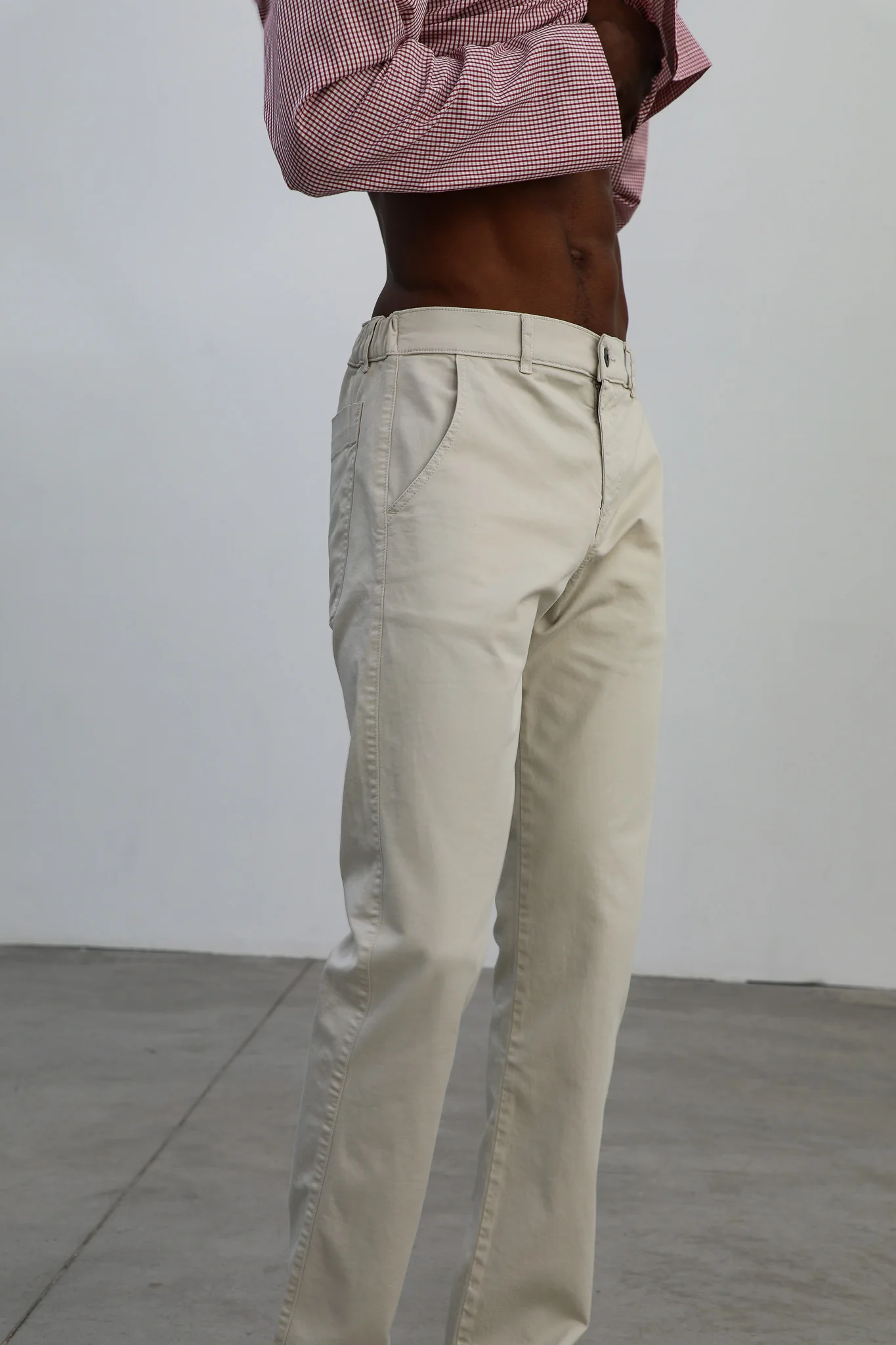 Button Comfy Pants Natural - Image 6