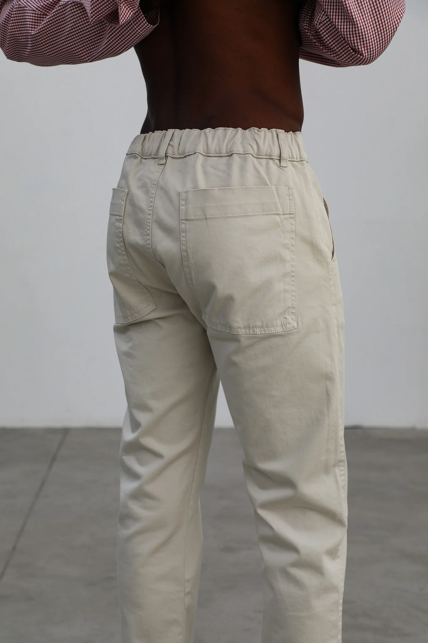 Button Comfy Pants Natural - Image 8