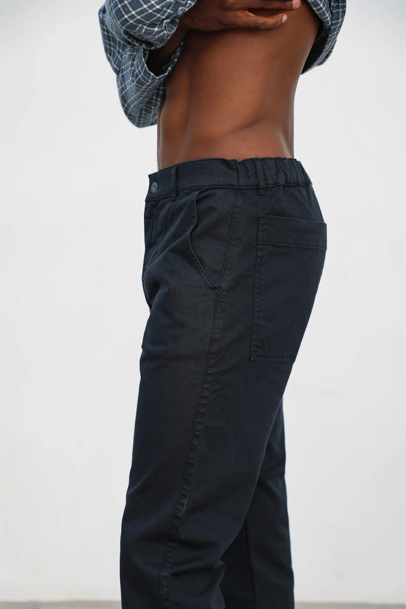 Button Comfy Pants Navy - Image 6