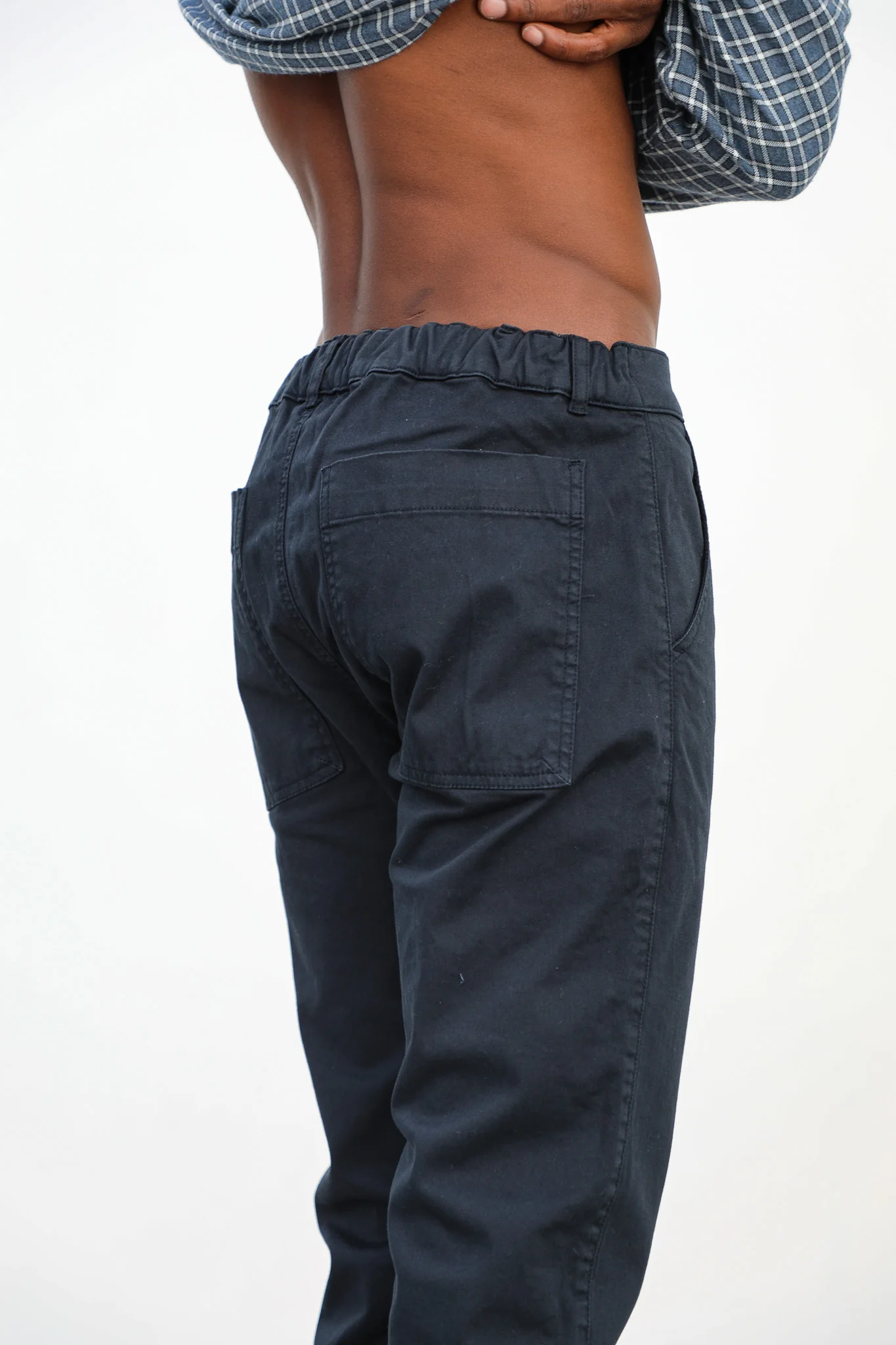 Button Comfy Pants Navy - Image 8