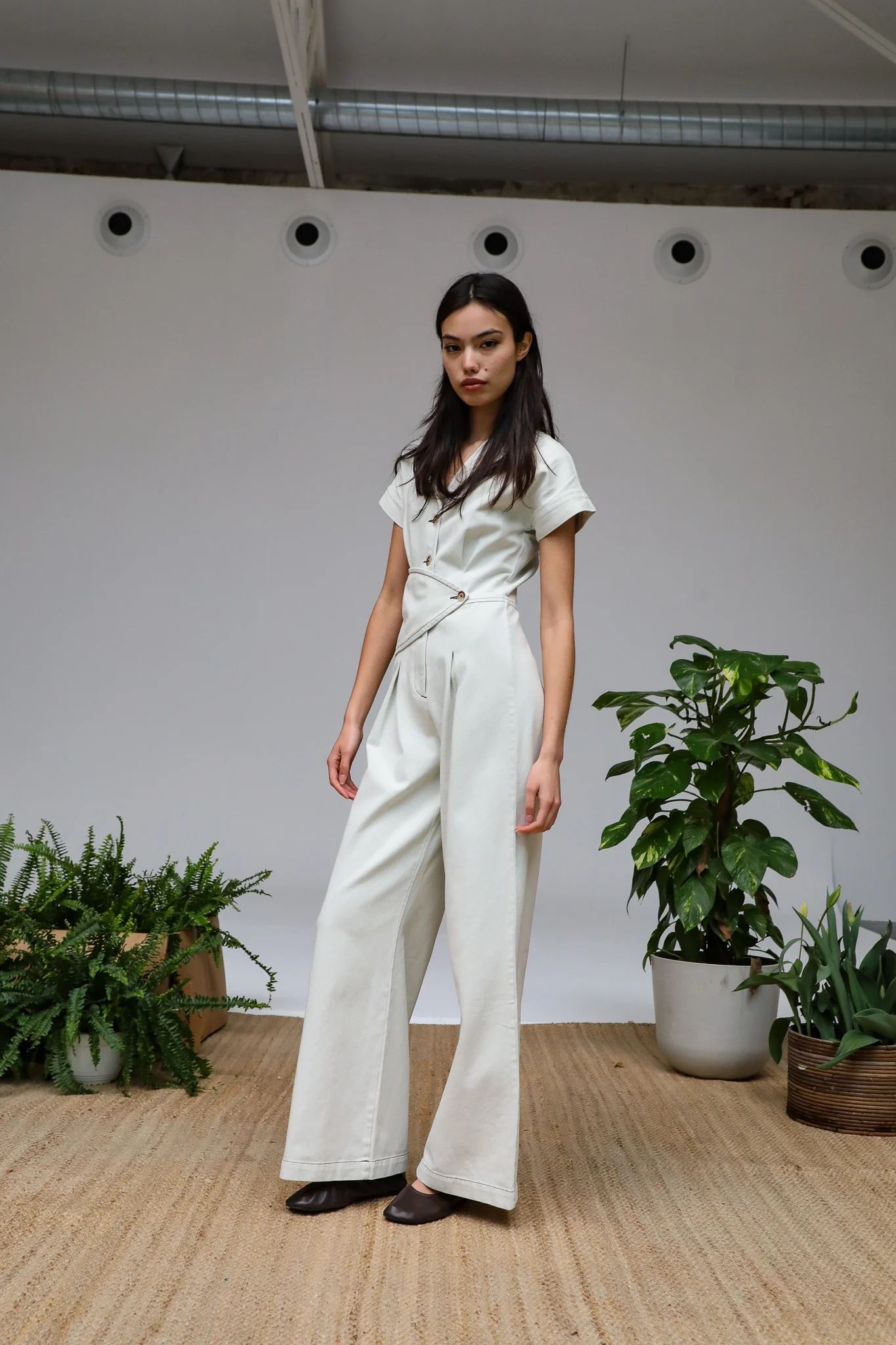 Buttons Romper Natural - Image 4