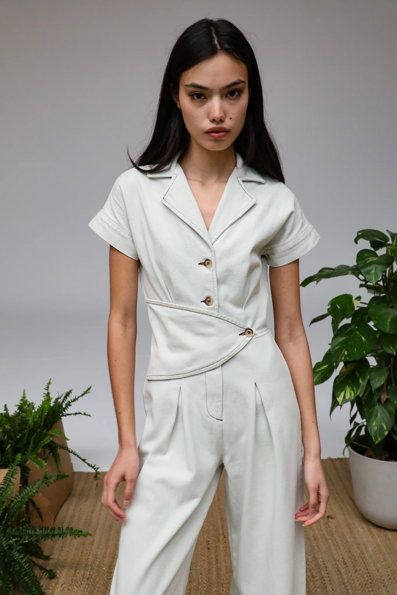 Buttons Romper Natural - Image 5