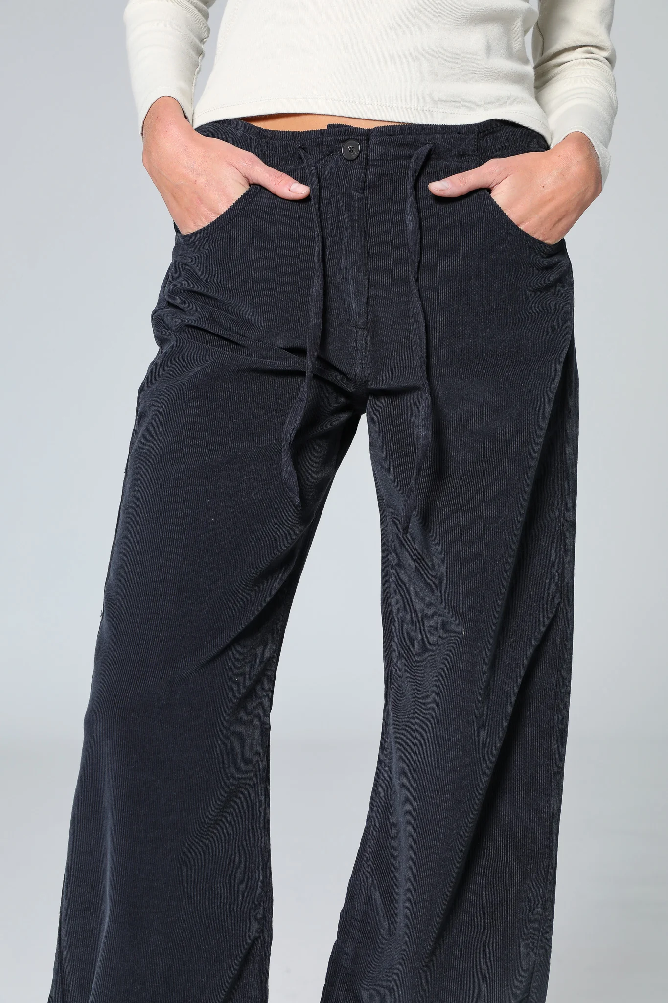 Corduroy Pants Navy - Image 3
