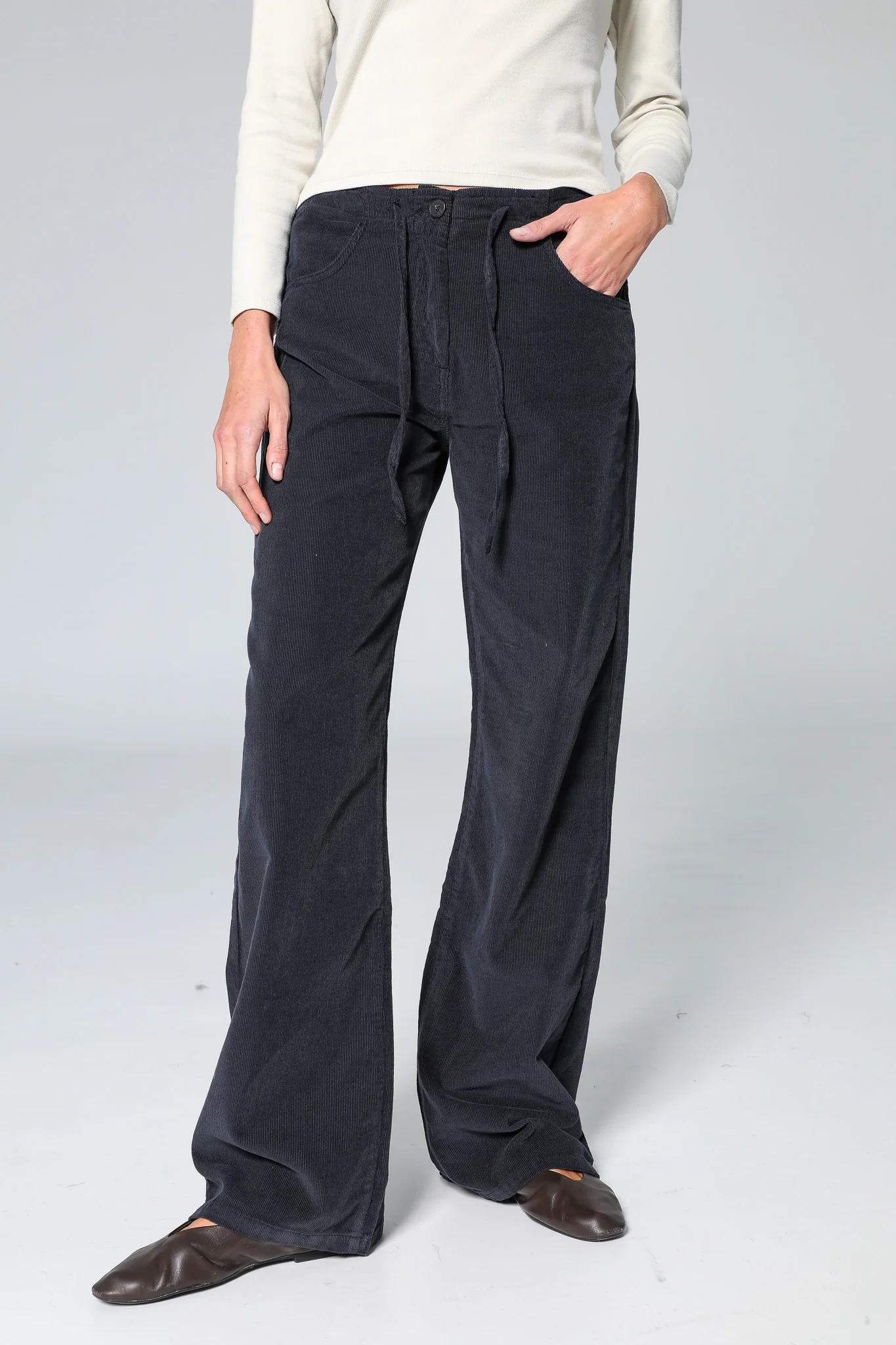 Corduroy Pants Navy - Image 4