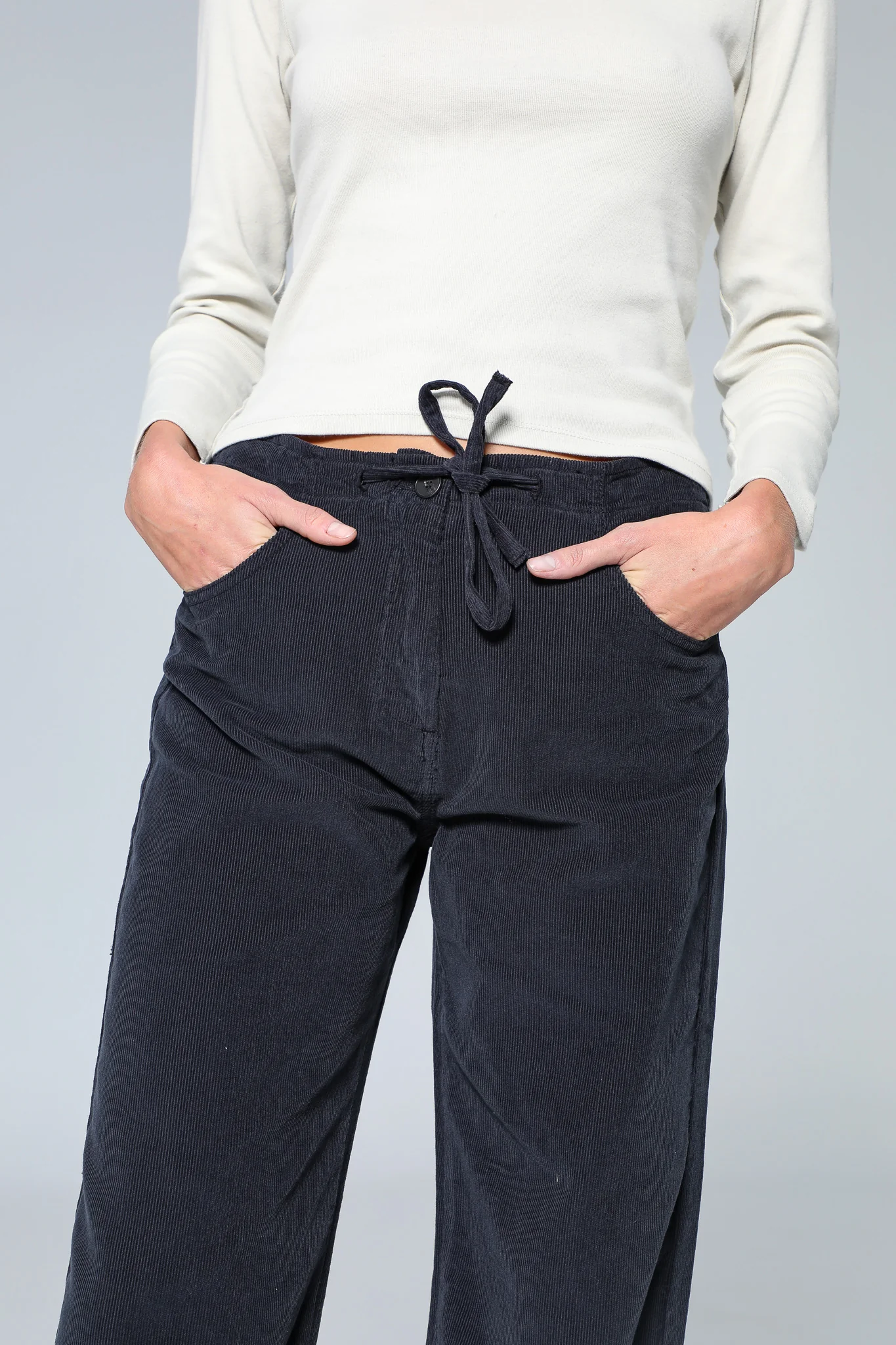Corduroy Pants Navy - Image 6