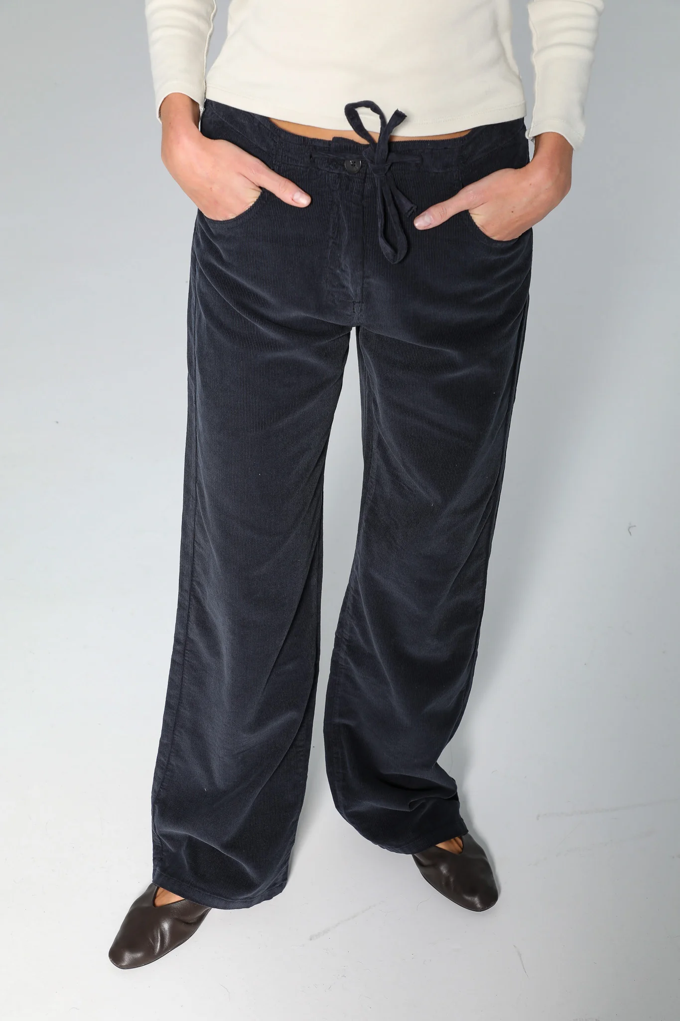 Corduroy Pants Navy - Image 7