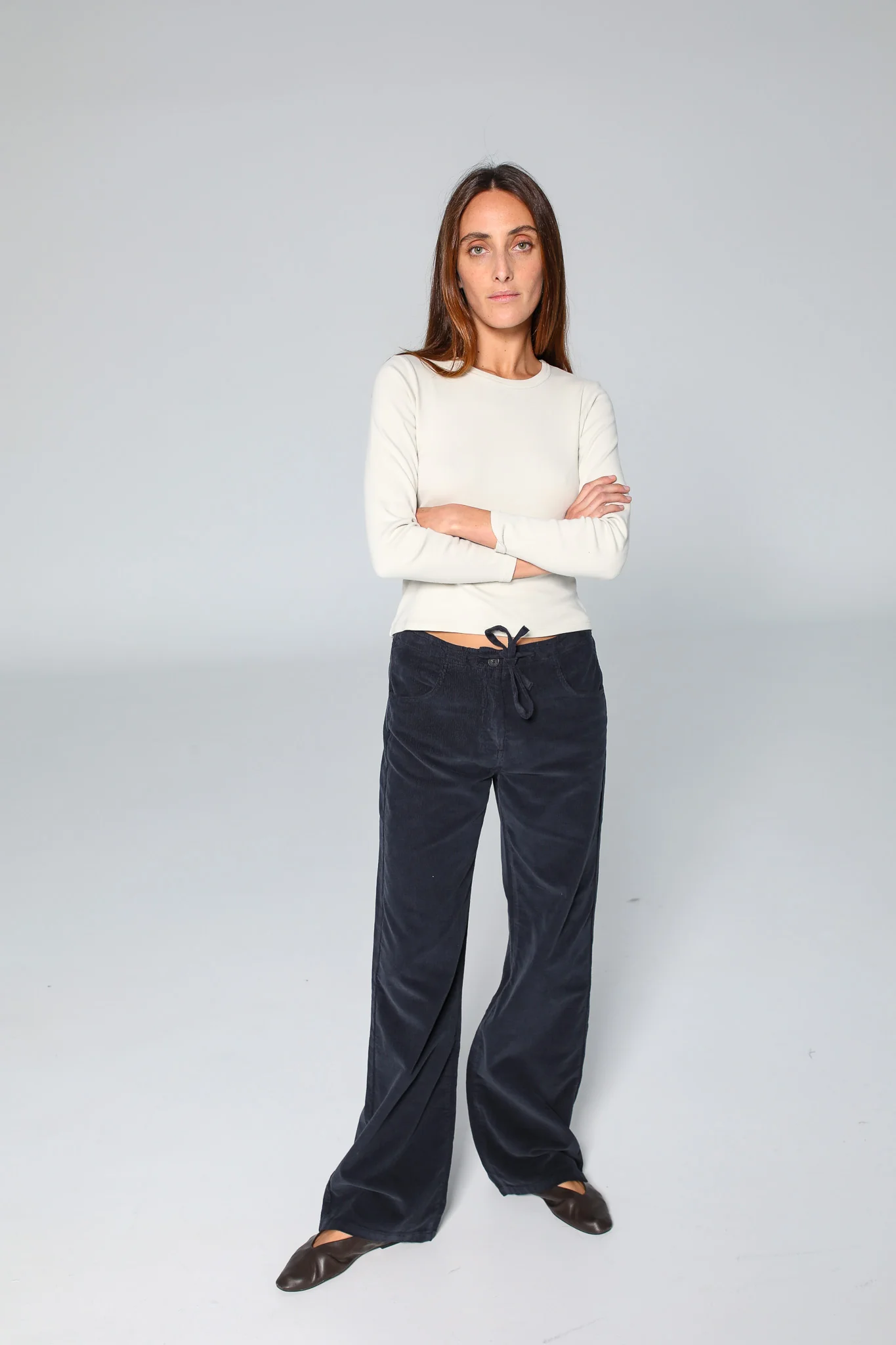 Corduroy Pants Navy - Image 9