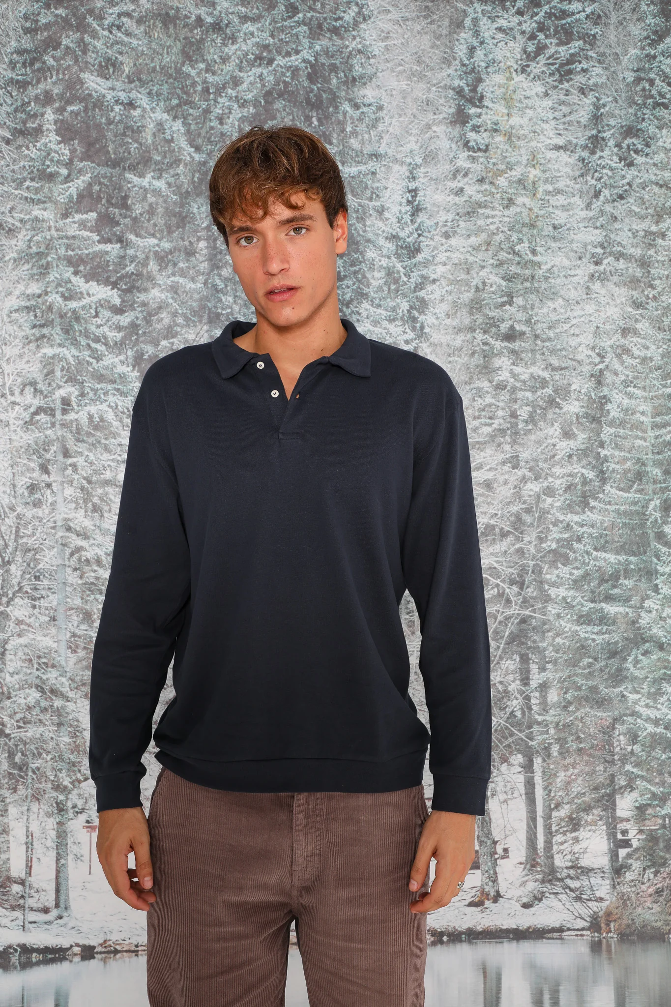 Cozy Polo Navy - Image 3