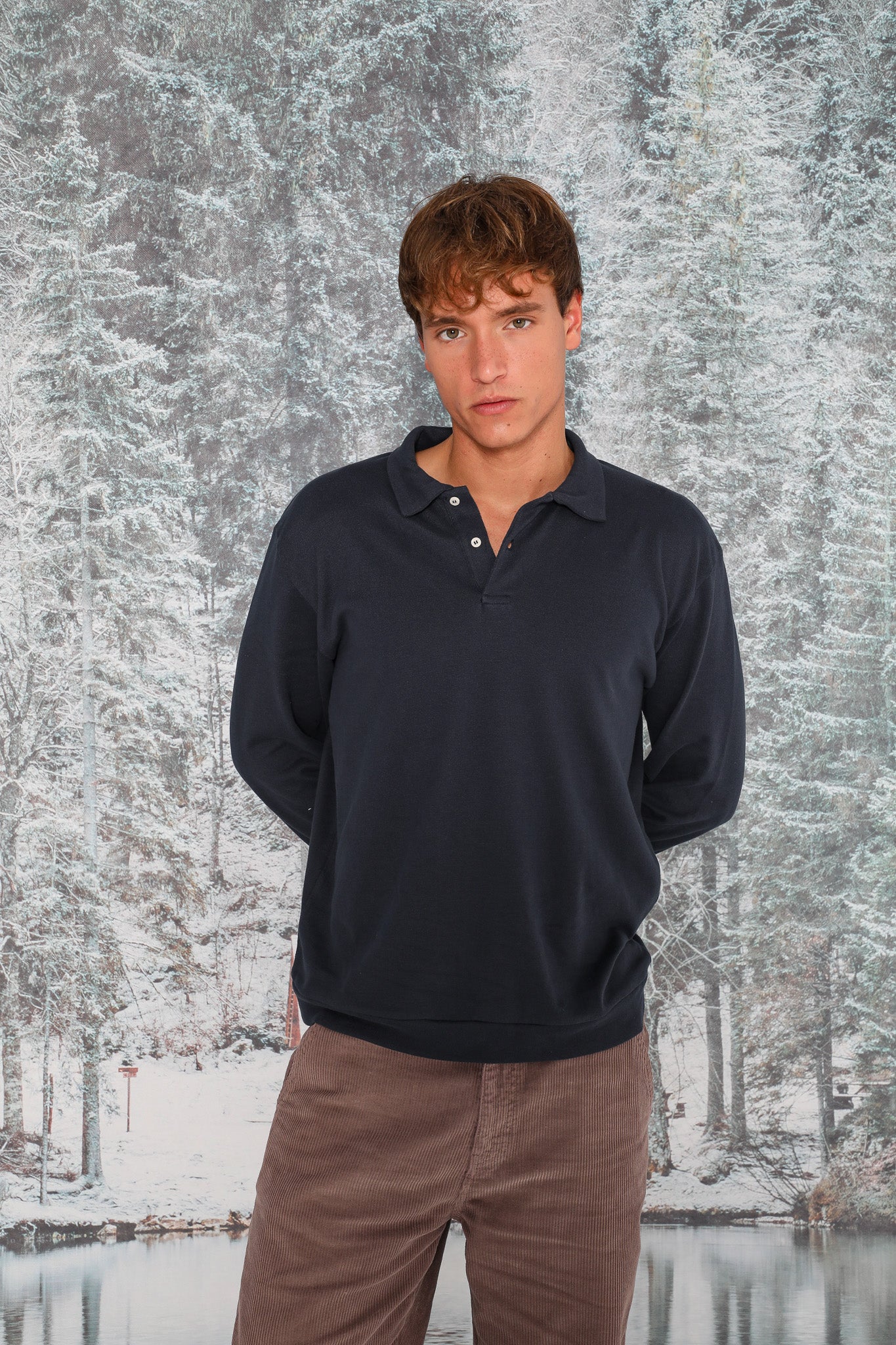 Cozy Polo Navy - Image 6