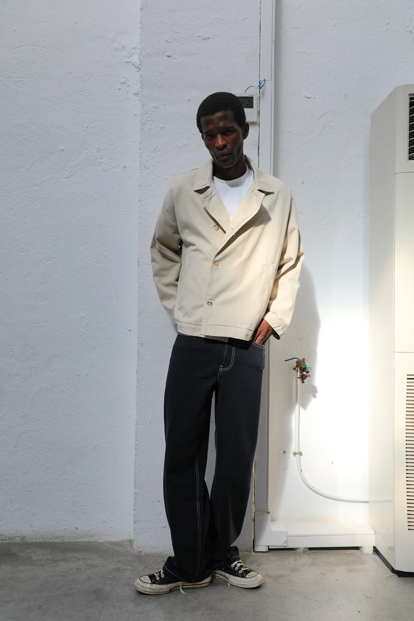 Crossed Jacket Beige - Image 3