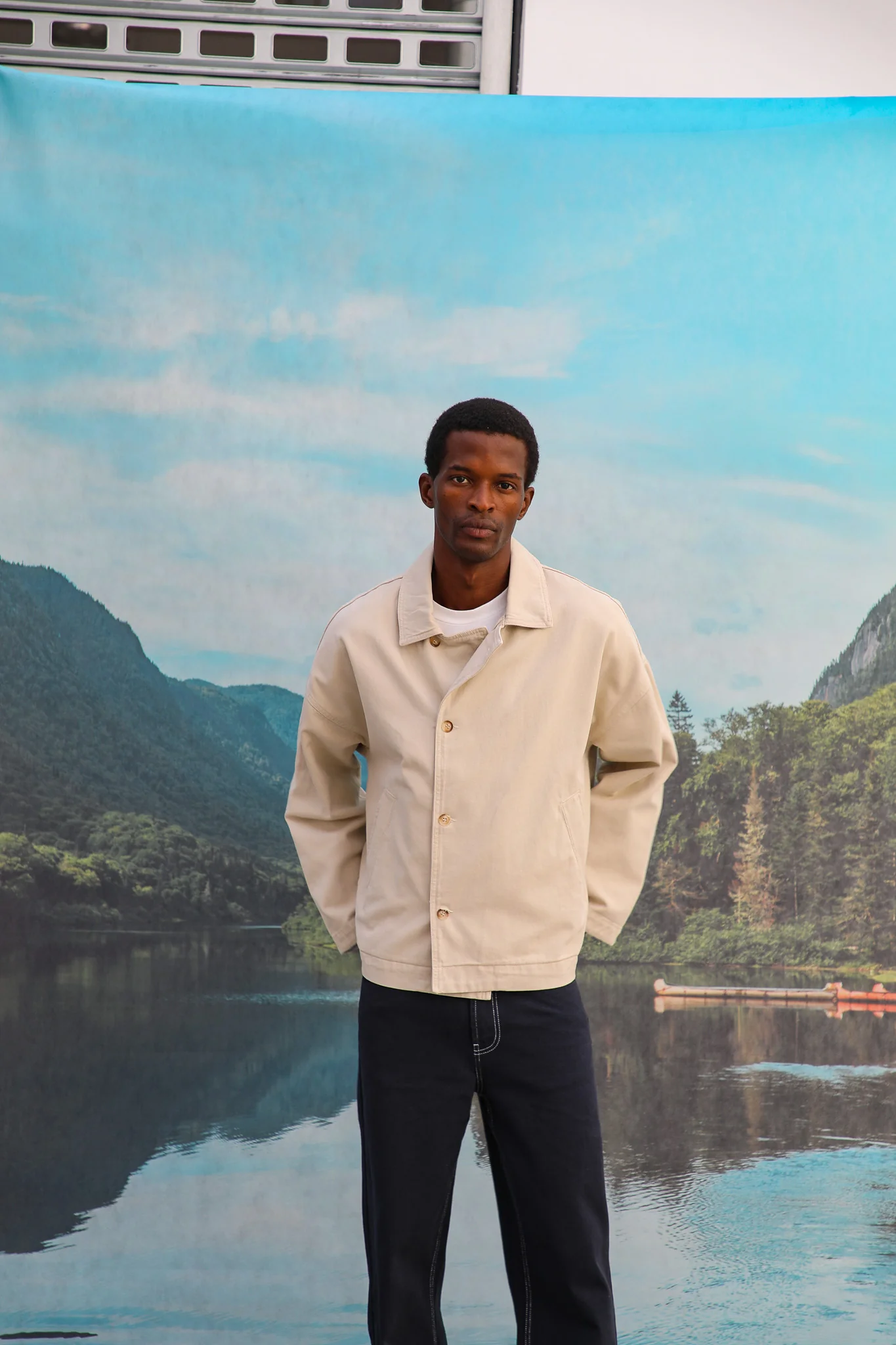 Crossed Jacket Beige - Image 4