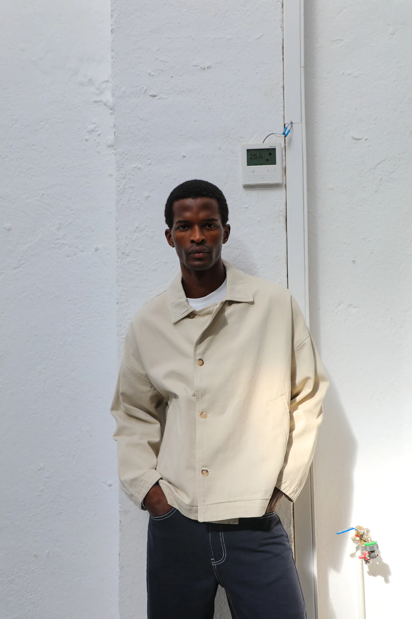 Crossed Jacket Beige - Image 6