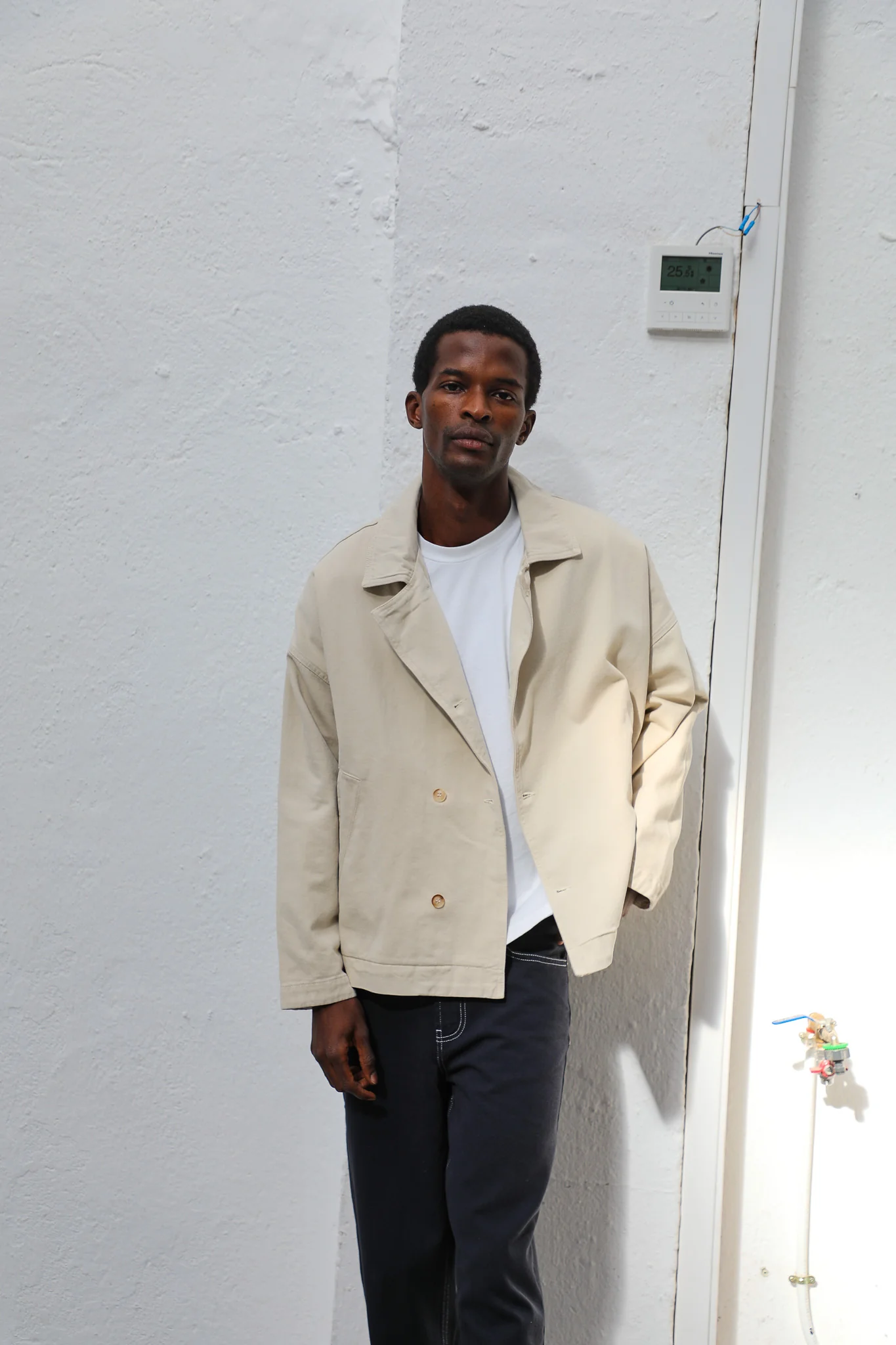 Crossed Jacket Beige - Image 7