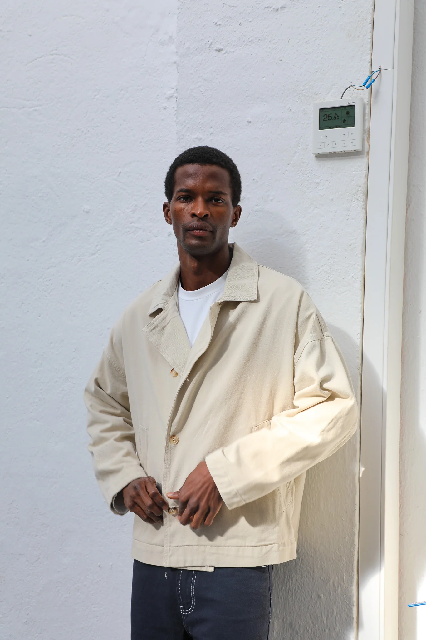 Crossed Jacket Beige - Image 8