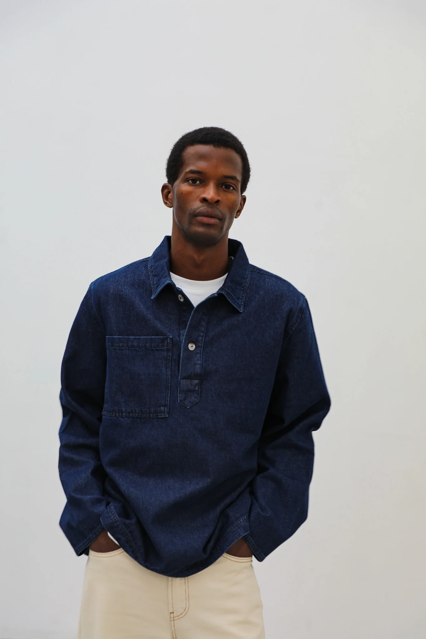 Dark Denim Polo - Image 4