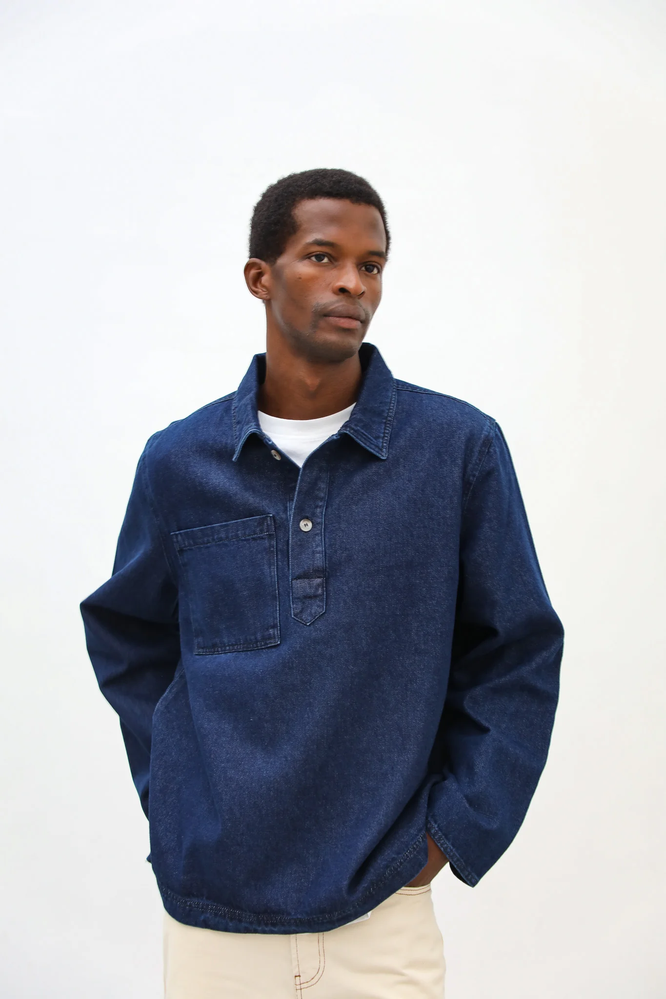 Dark Denim Polo - Image 6