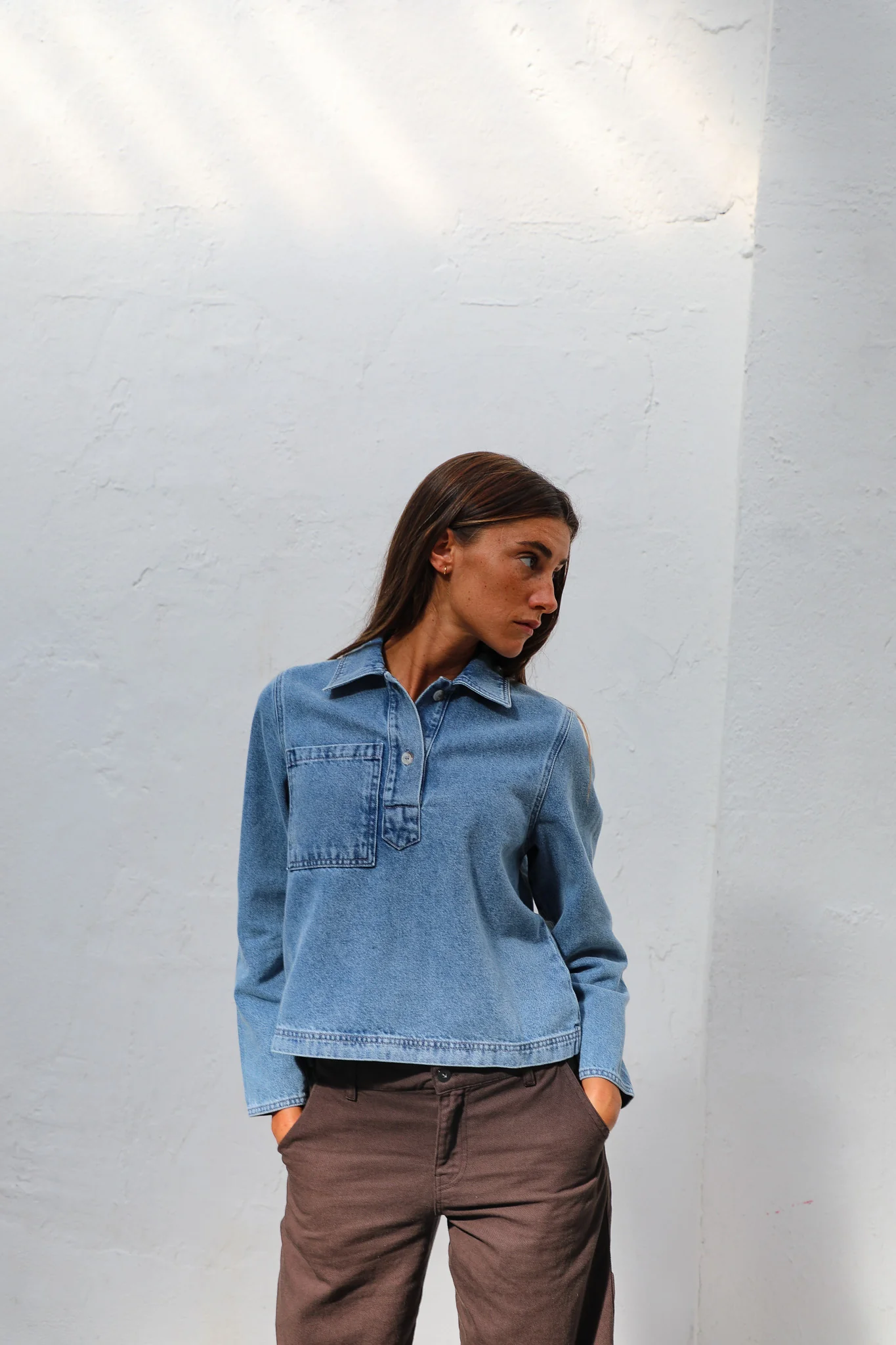 Denim Polo Light Blue - Image 6