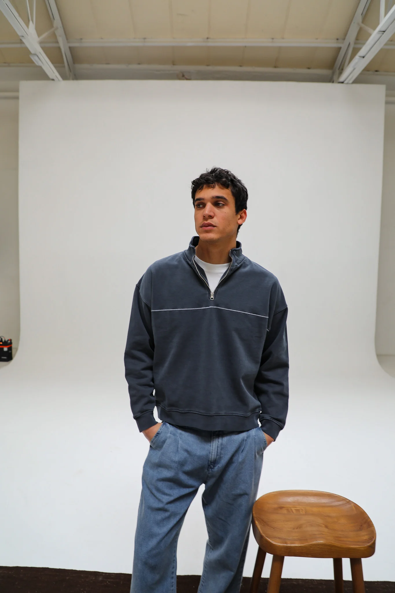 Flow Hoodie Line Dark Navy - Image 3