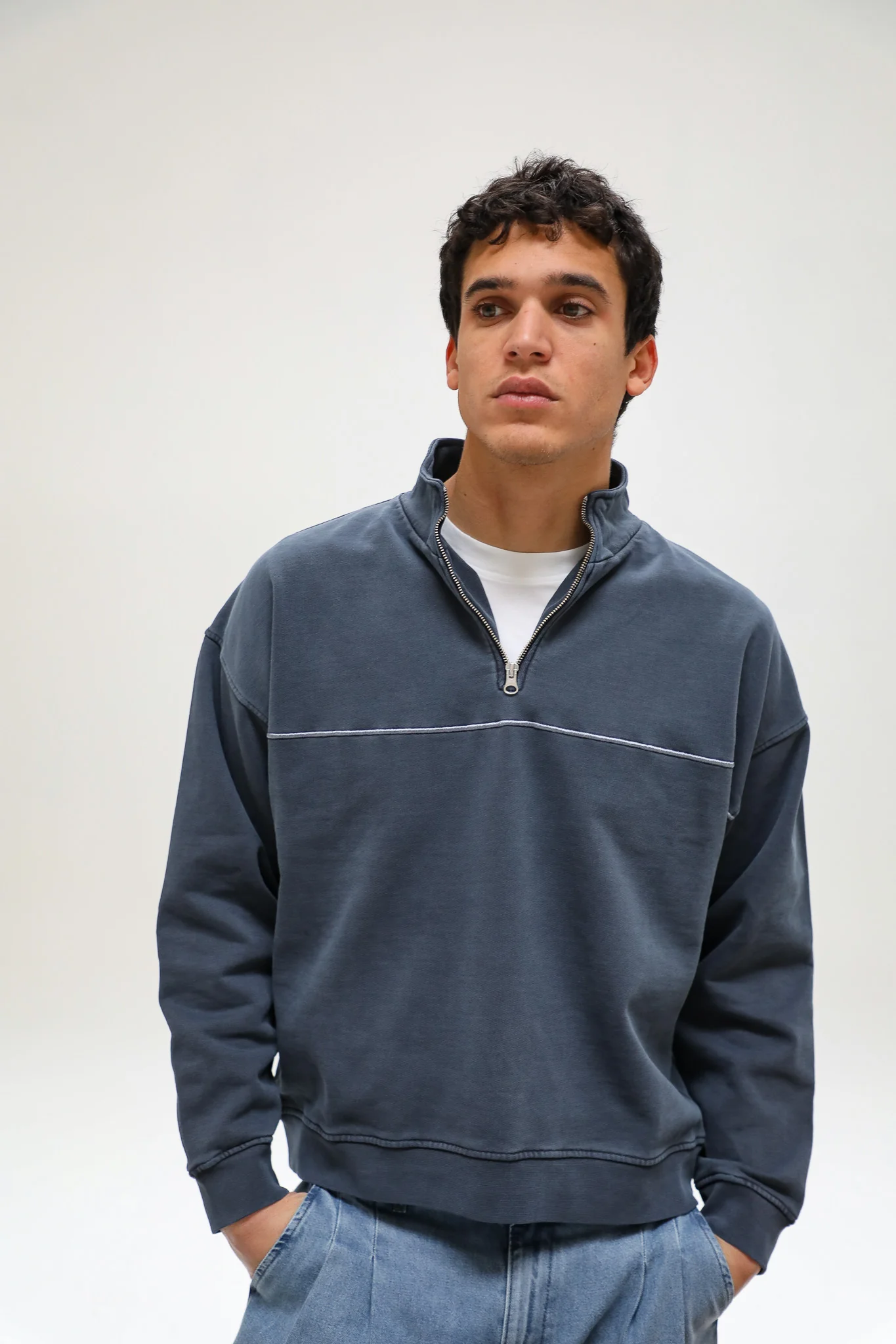 Flow Hoodie Line Dark Navy - Image 4