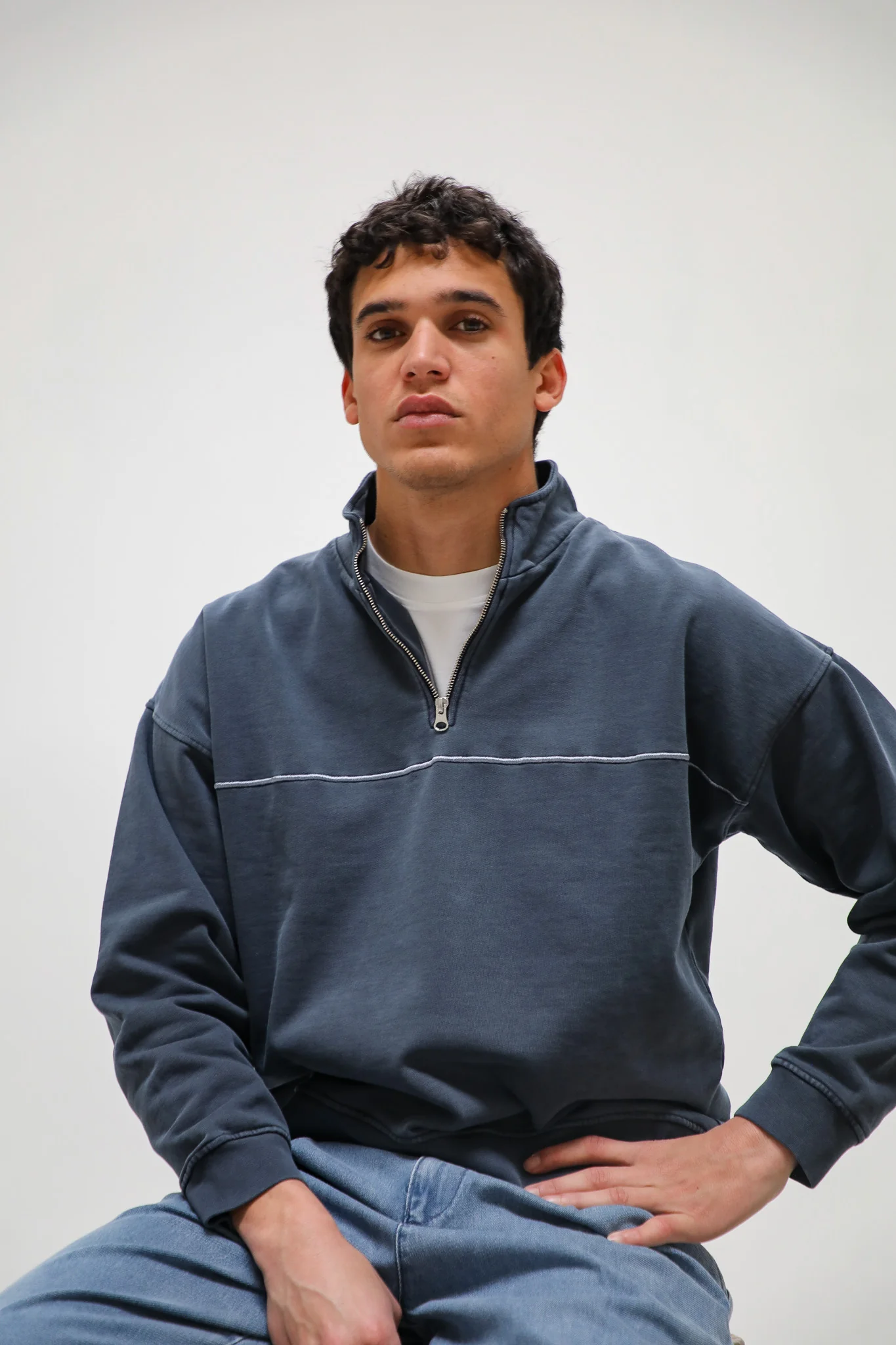 Flow Hoodie Line Dark Navy - Image 5