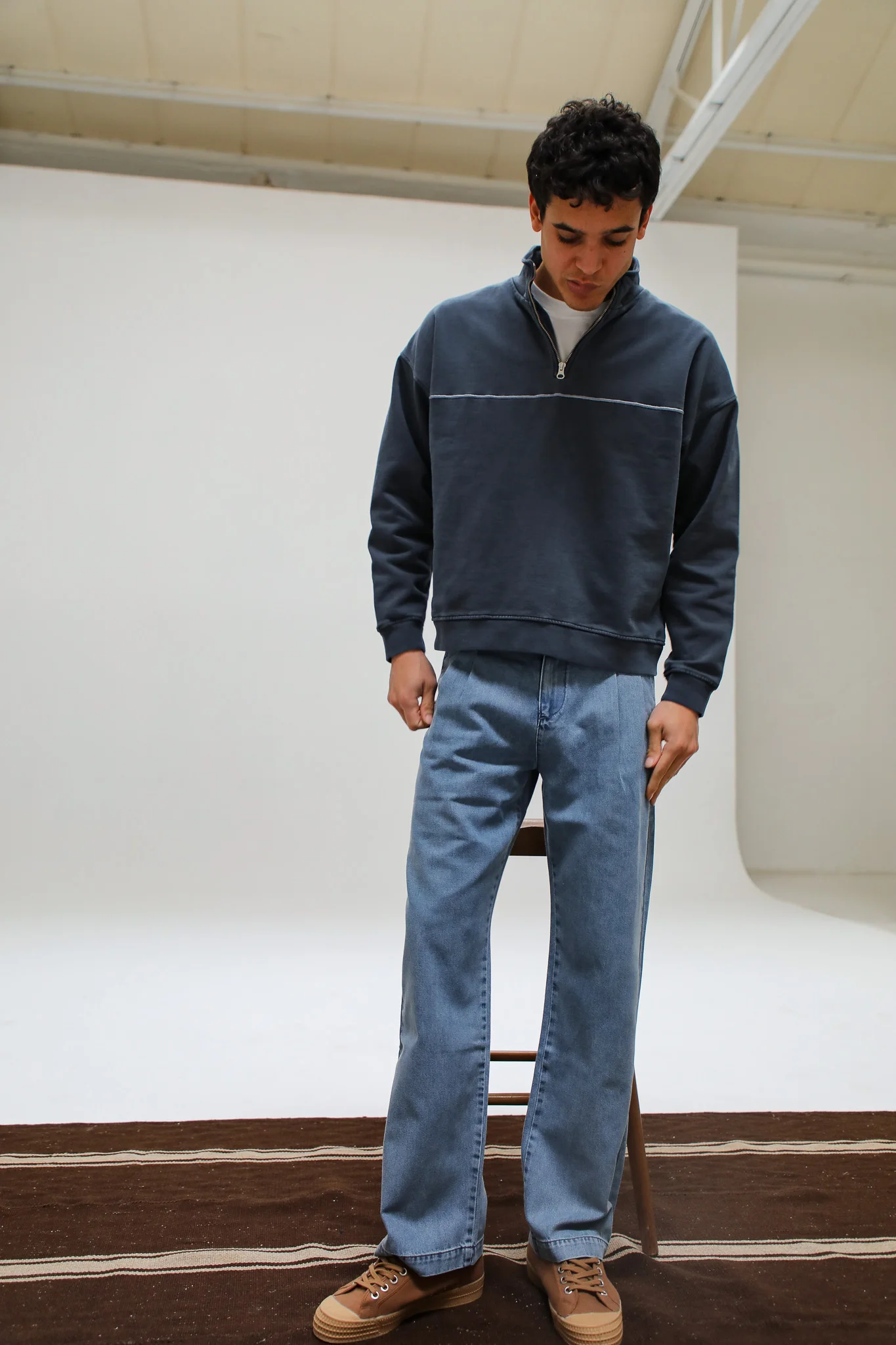 Flow Hoodie Line Dark Navy - Image 8