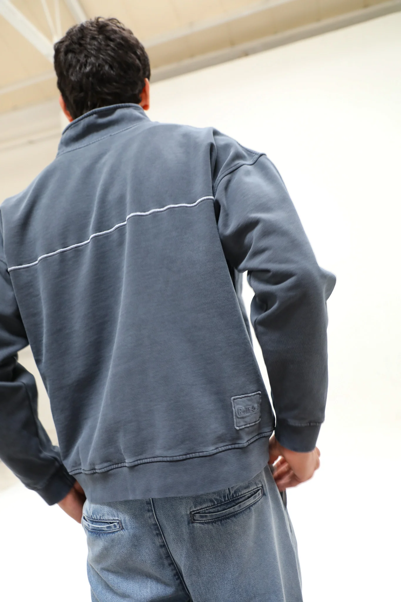 Flow Hoodie Line Dark Navy - Image 9