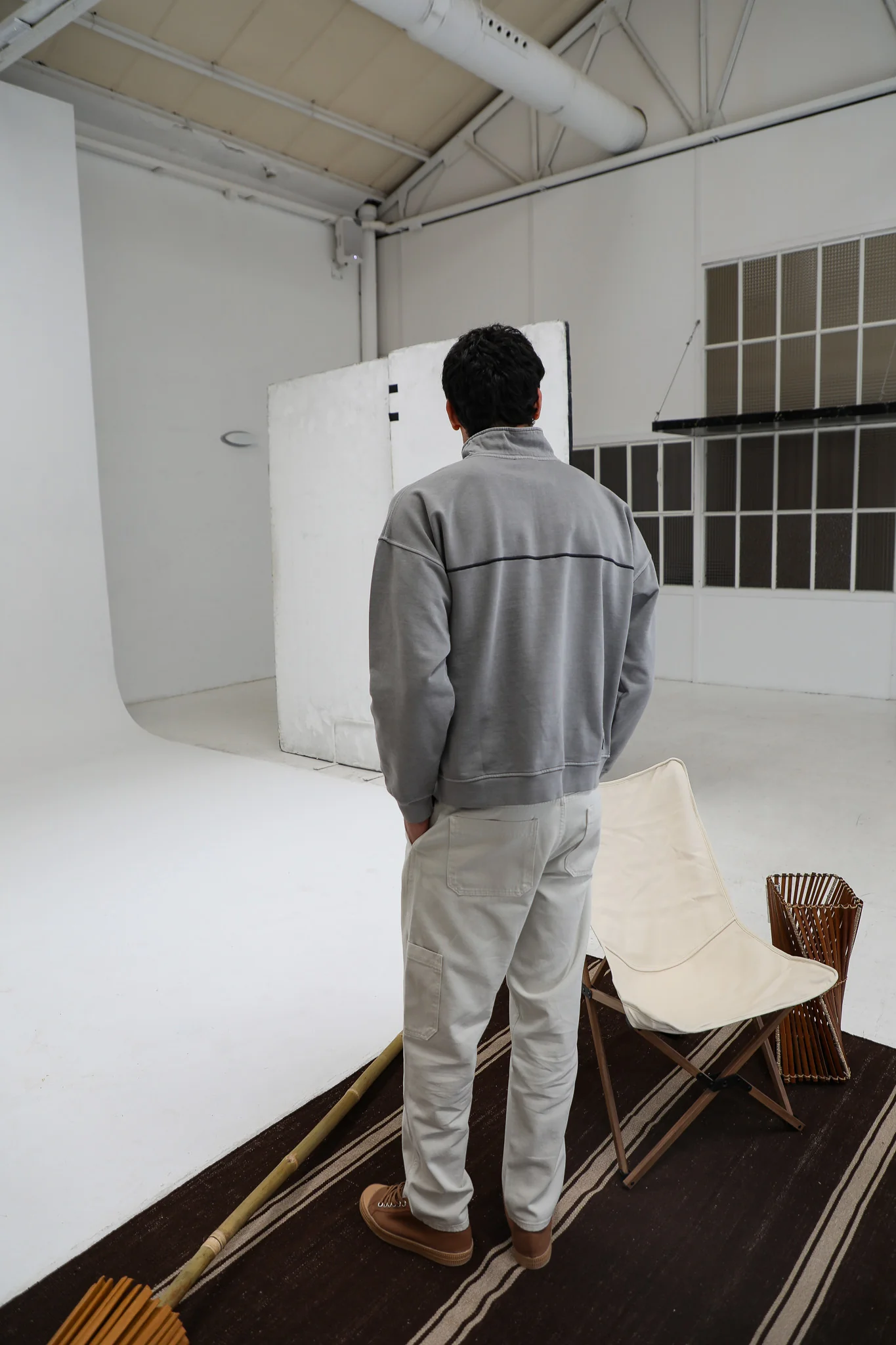 Flow Hoodie Line Light Grey - Image 9