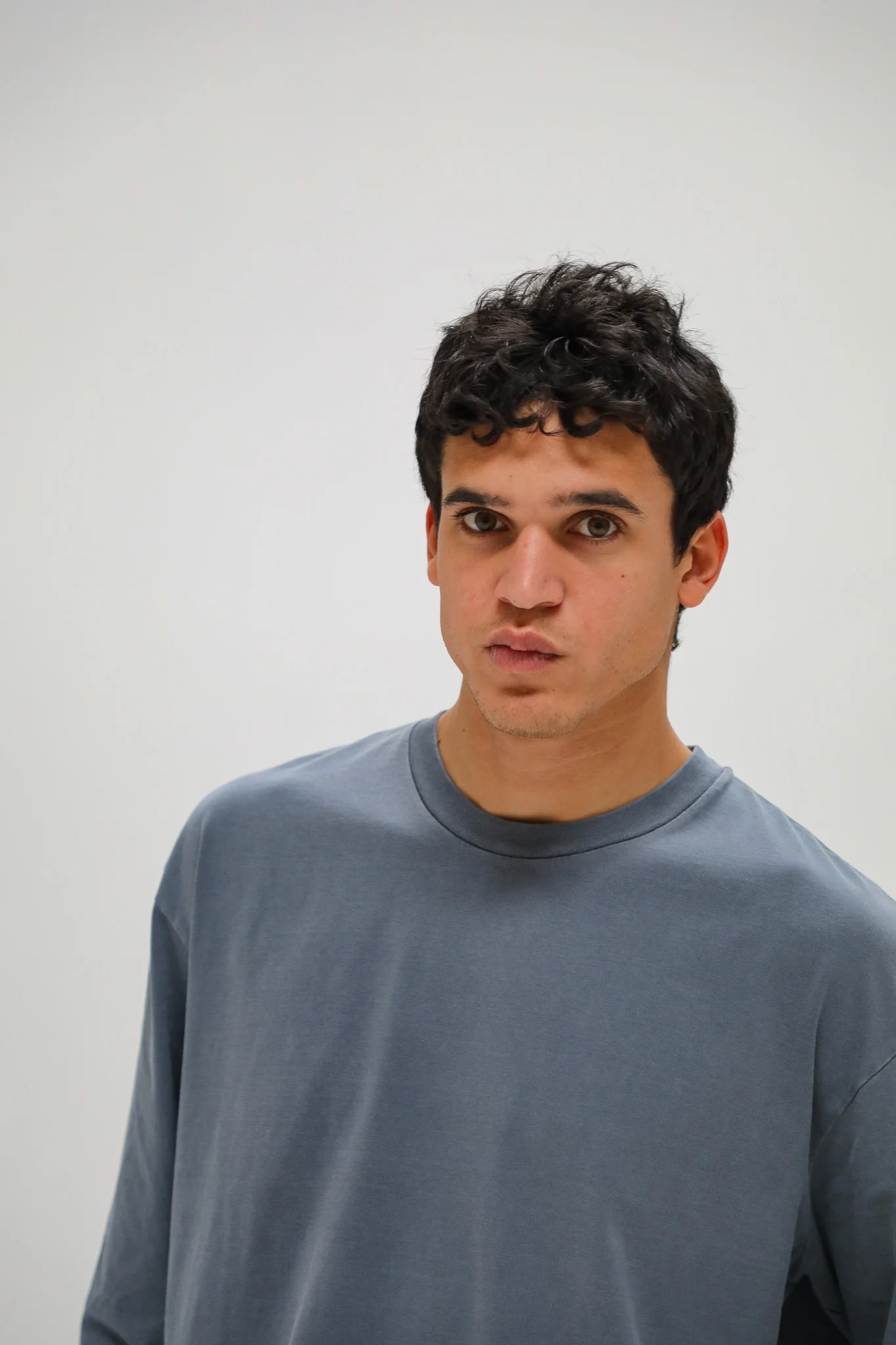 Long Trendy Modern T-Shirt Blue - Image 4