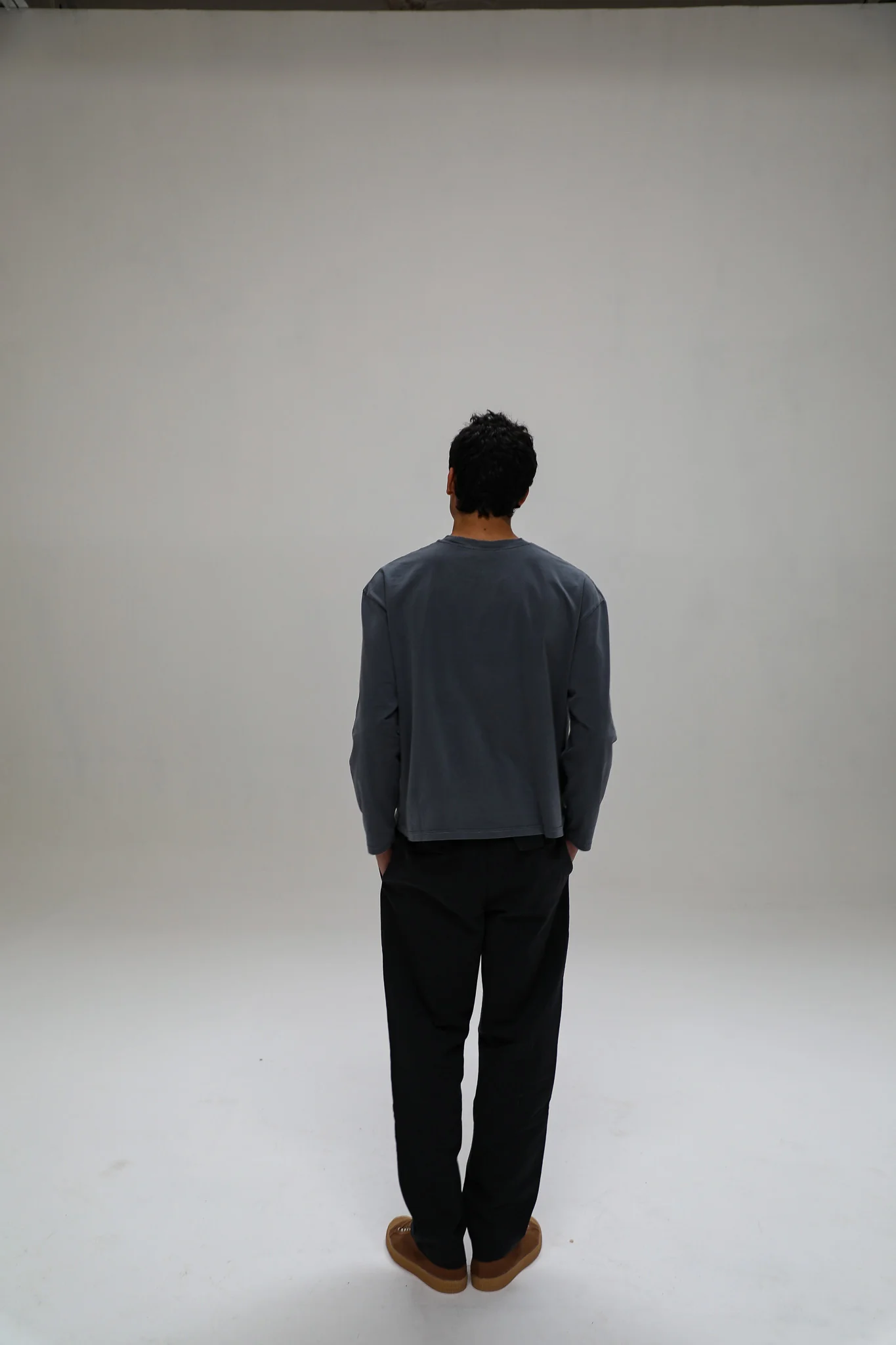 Long Trendy Modern T-Shirt Blue - Image 6