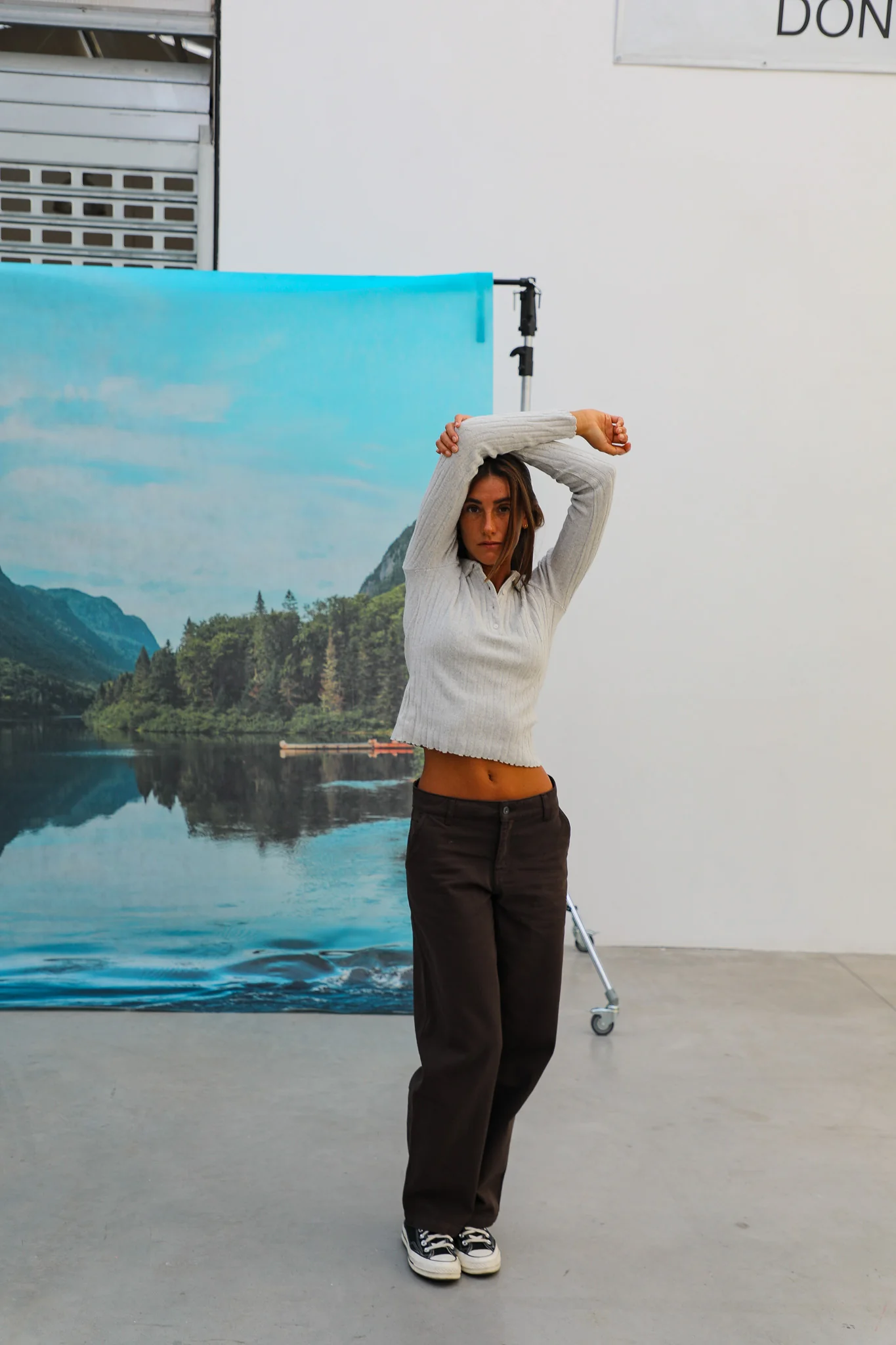 Modern Comfy Pants Women Dark Brown - Image 8