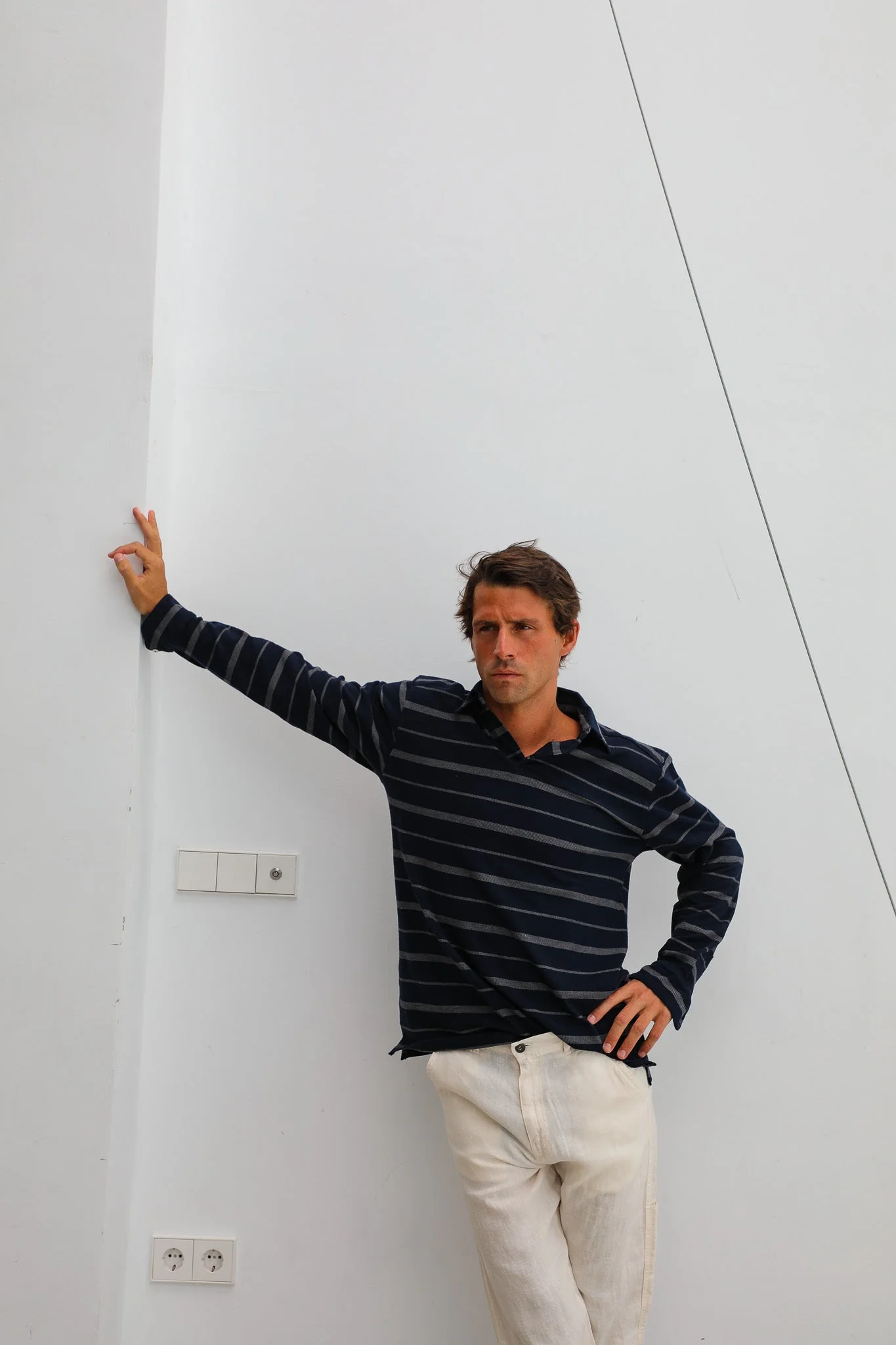 Modern Polo Stripes Navy - Image 5