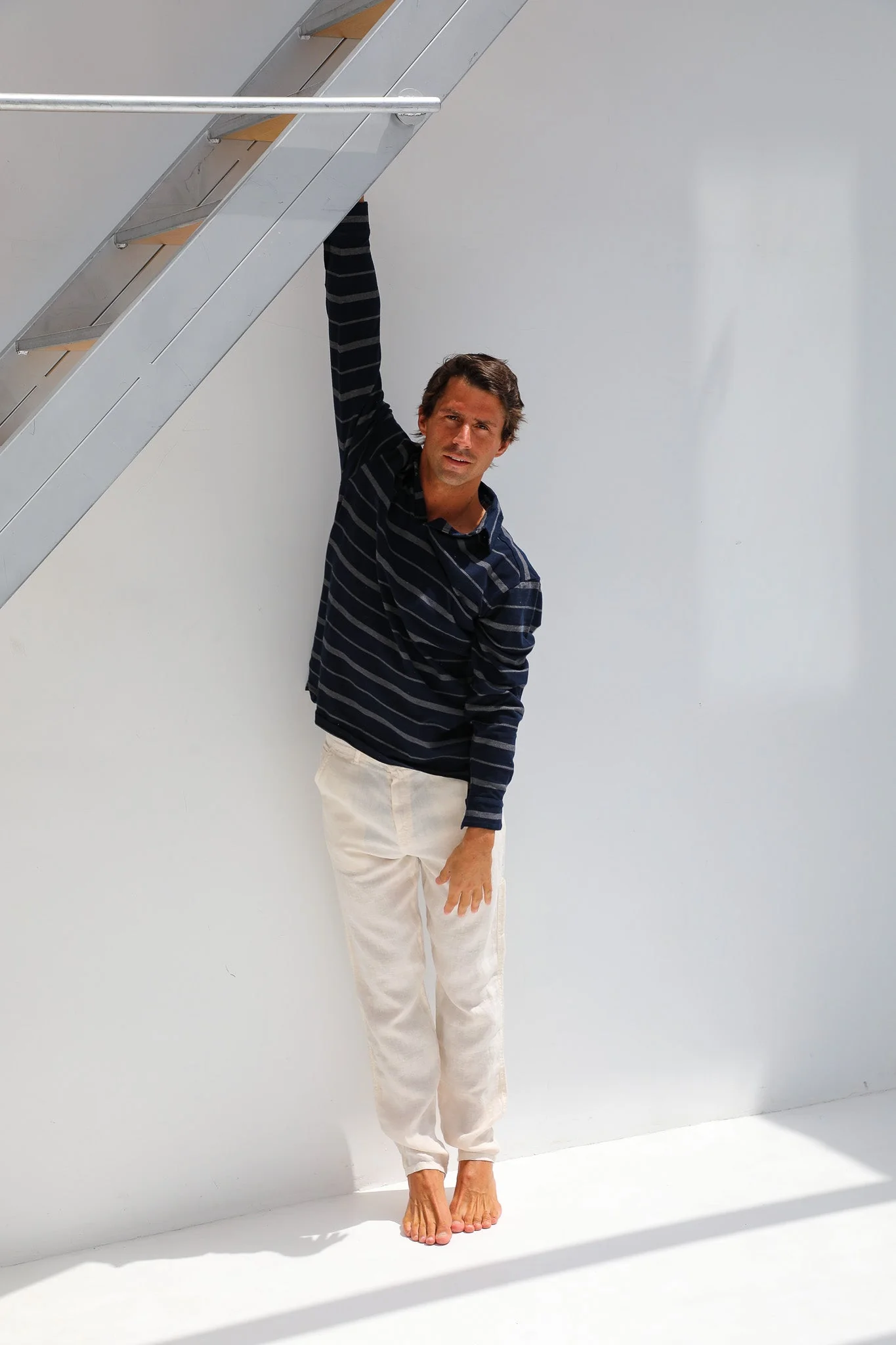 Modern Polo Stripes Navy - Image 6