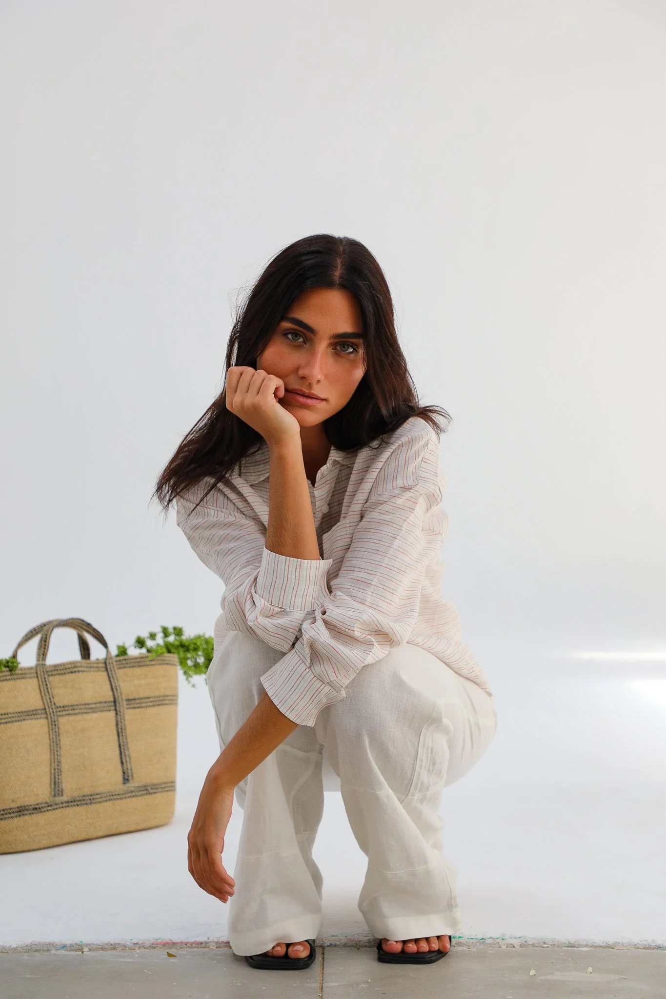 Modern Stripes Shirt White - Image 10