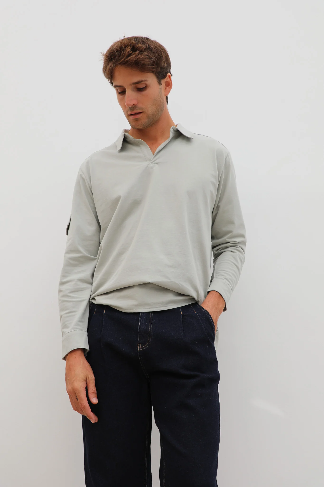 Pocket Modern Polo Light Green  - Image 3