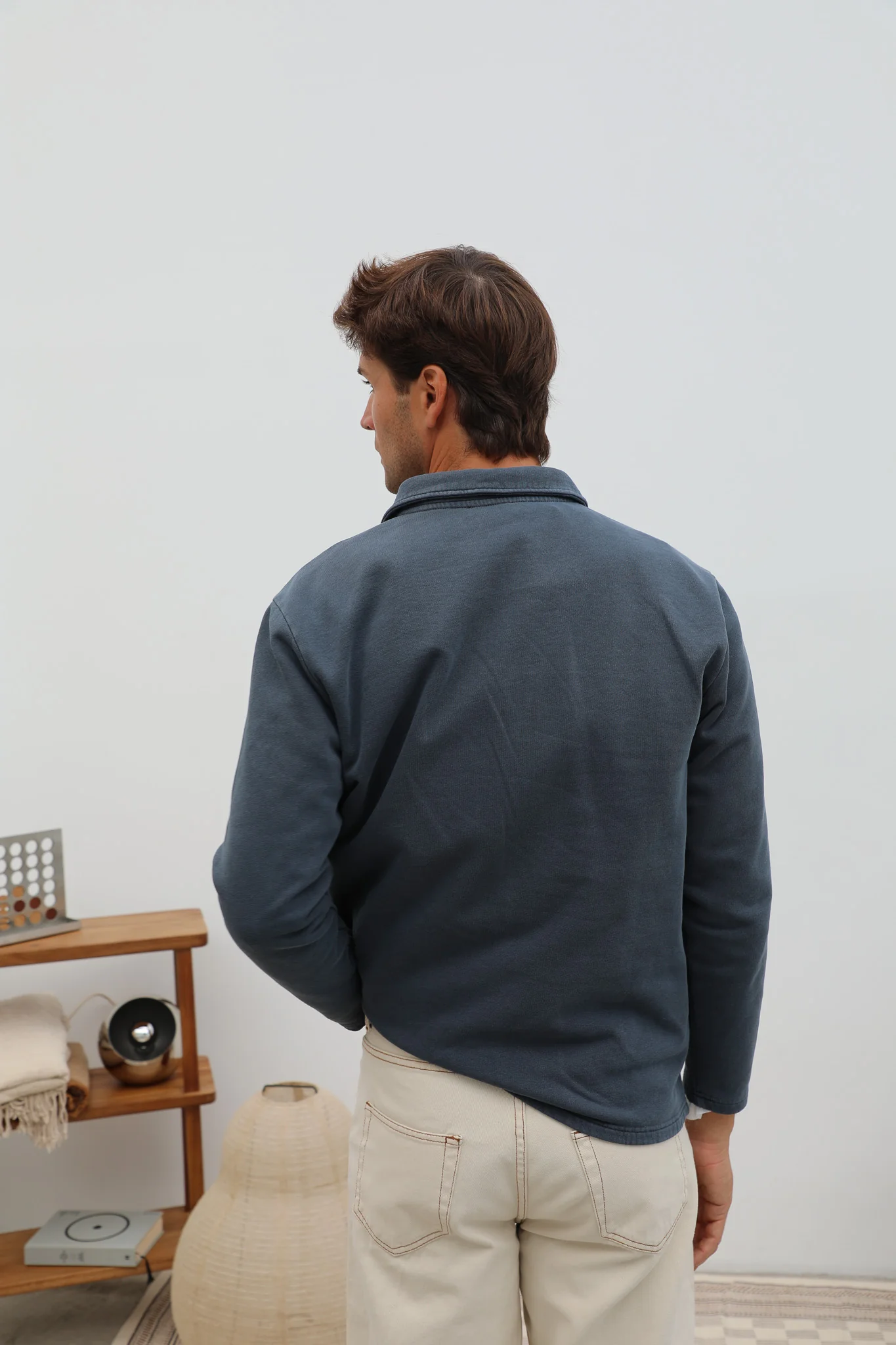 Polo Sweater Dark Blue - Image 10