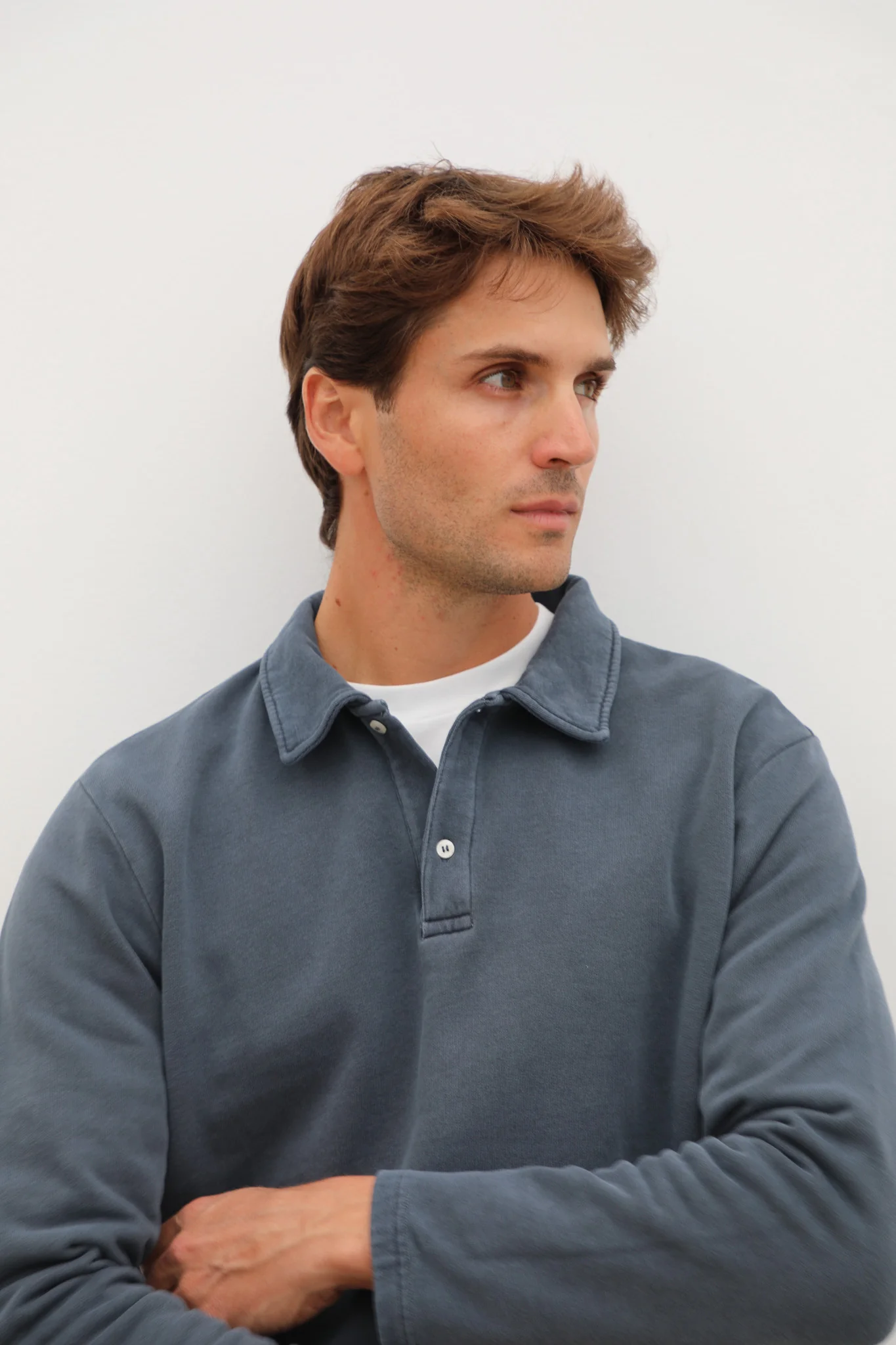 Polo Sweater Dark Blue - Image 5