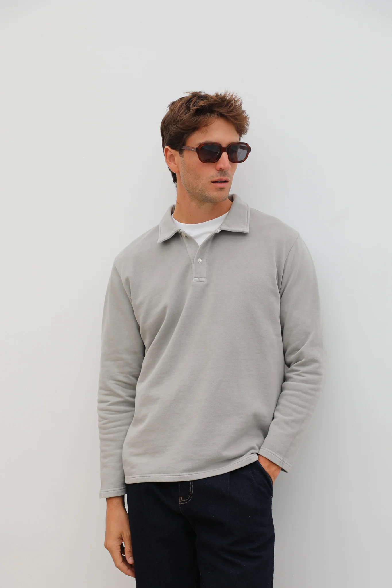 Polo Sweater Grey - Image 10