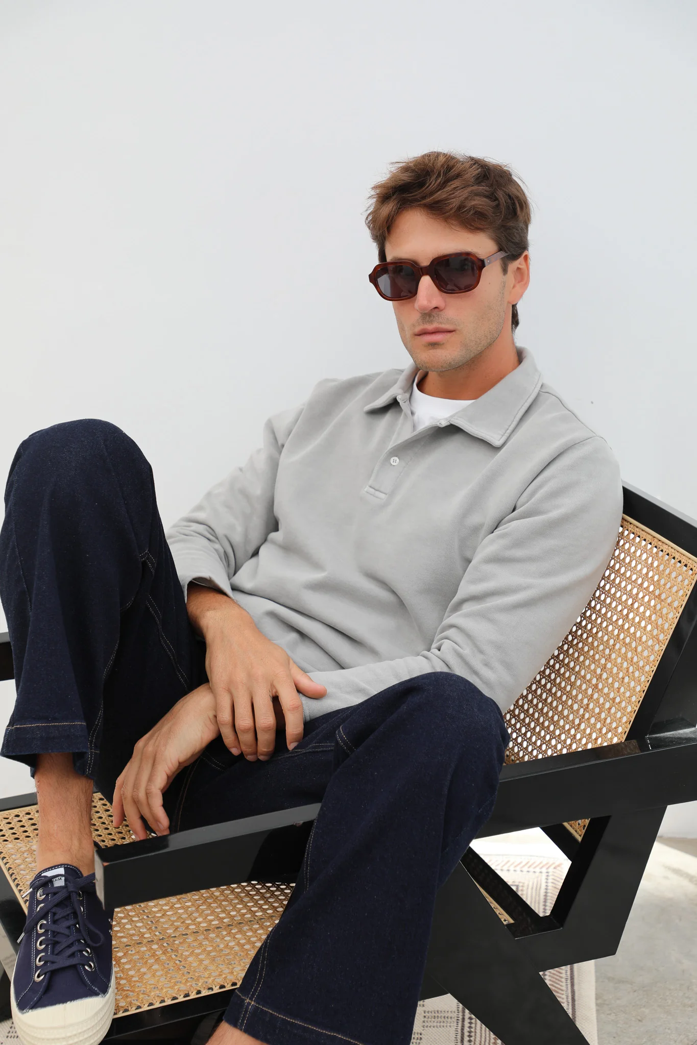 Polo Sweater Grey - Image 4