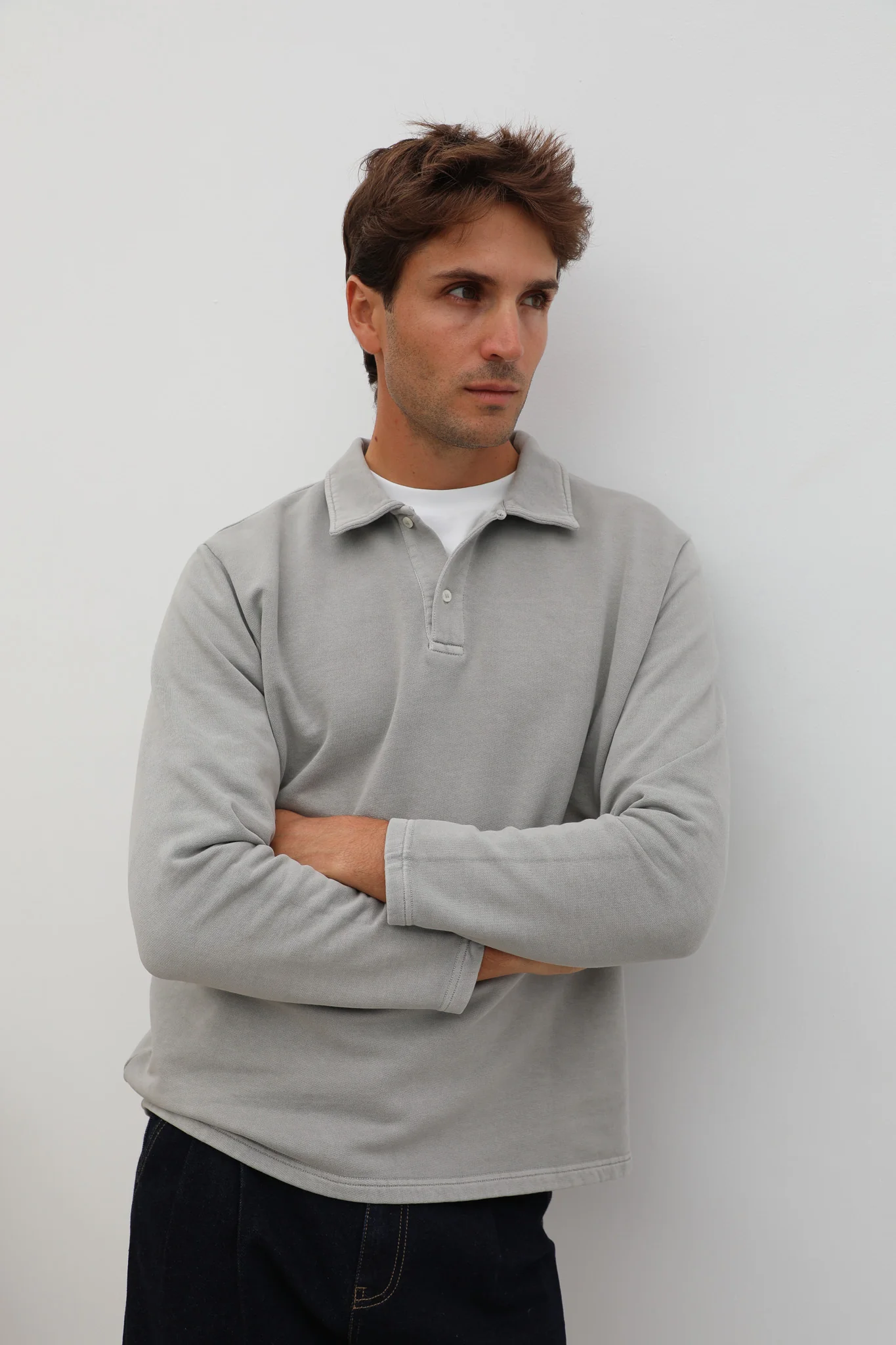 Polo Sweater Grey - Image 5