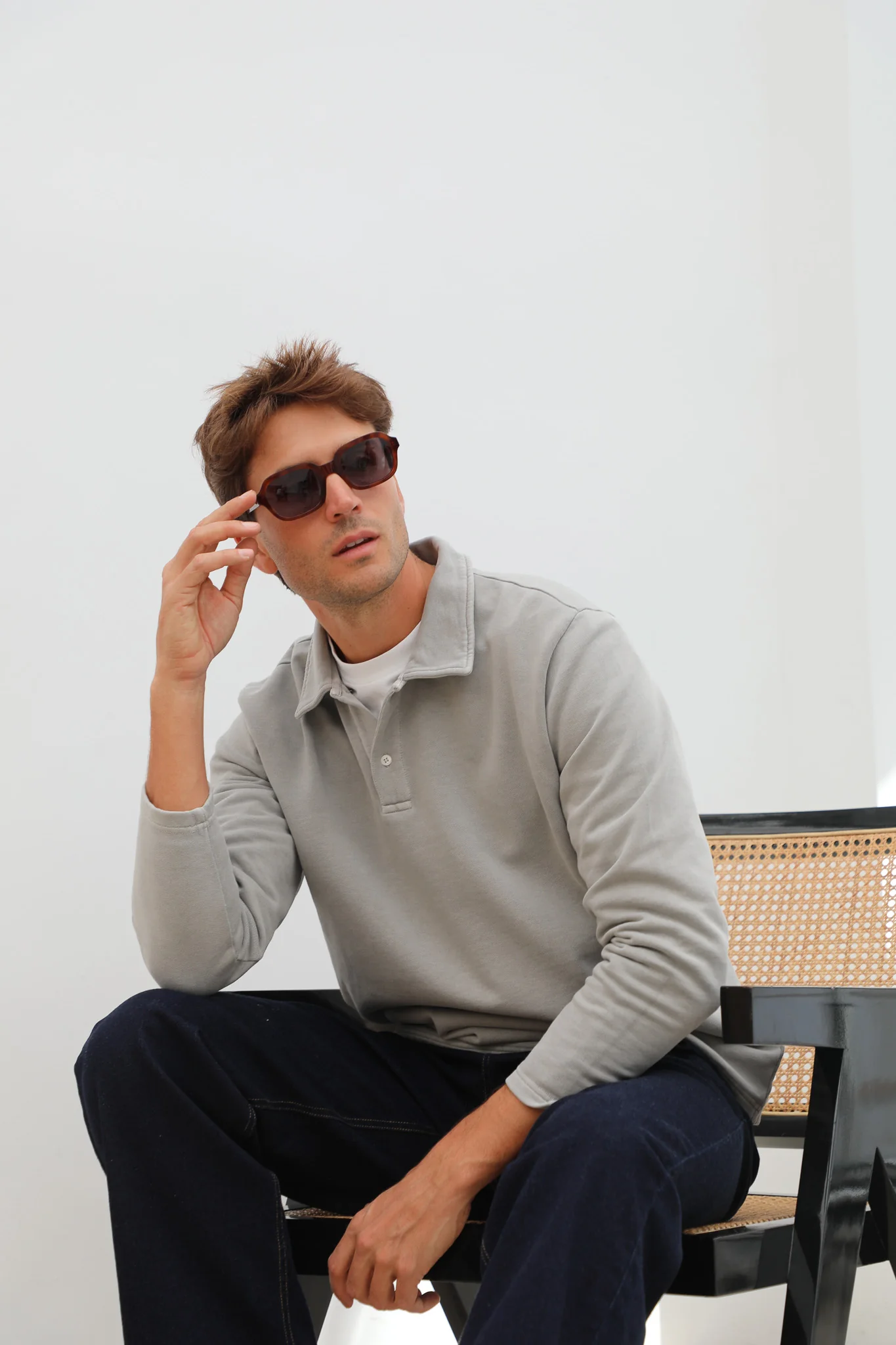 Polo Sweater Grey - Image 9