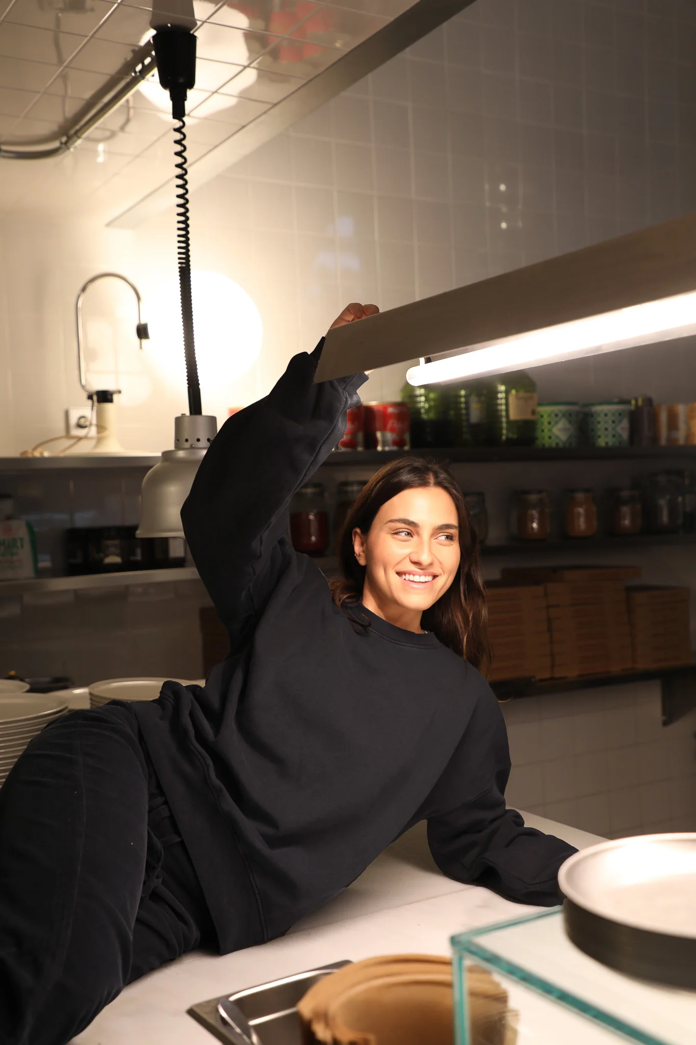 RAMSOS X PARKING PIZZA Sweatshirt Dark Navy - Image 13