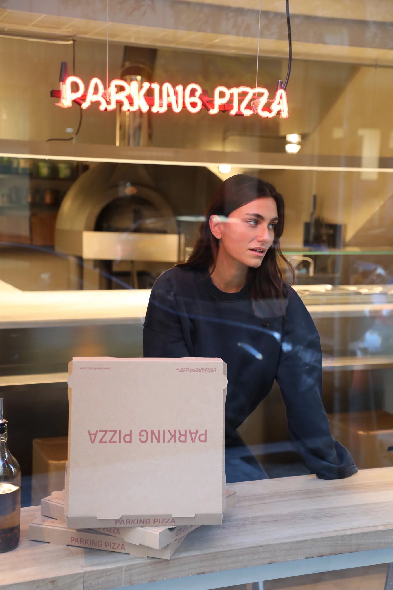 RAMSOS X PARKING PIZZA Sweatshirt Dark Navy - Image 8