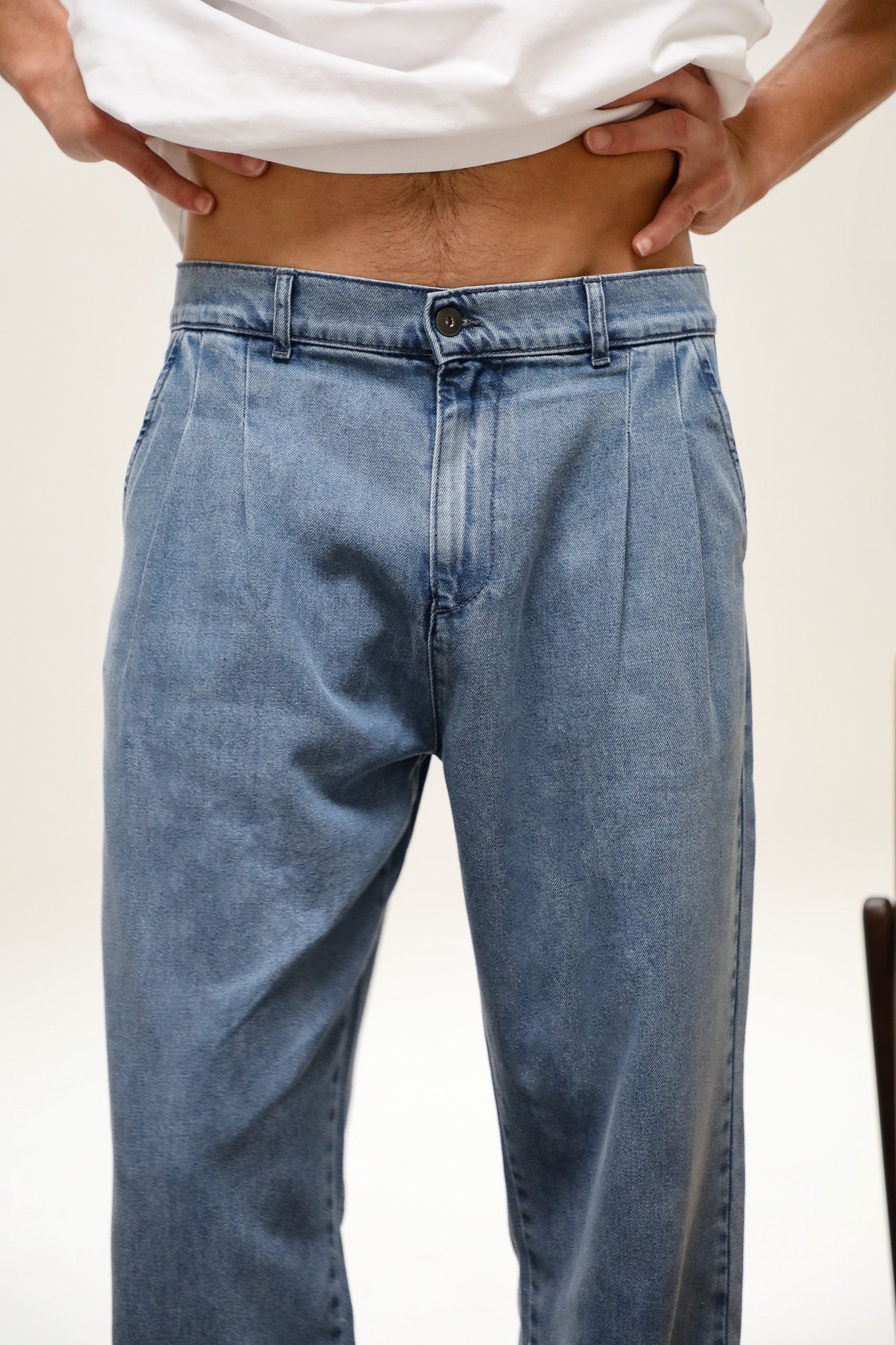 Retro Comfy Denim Pants - Image 3