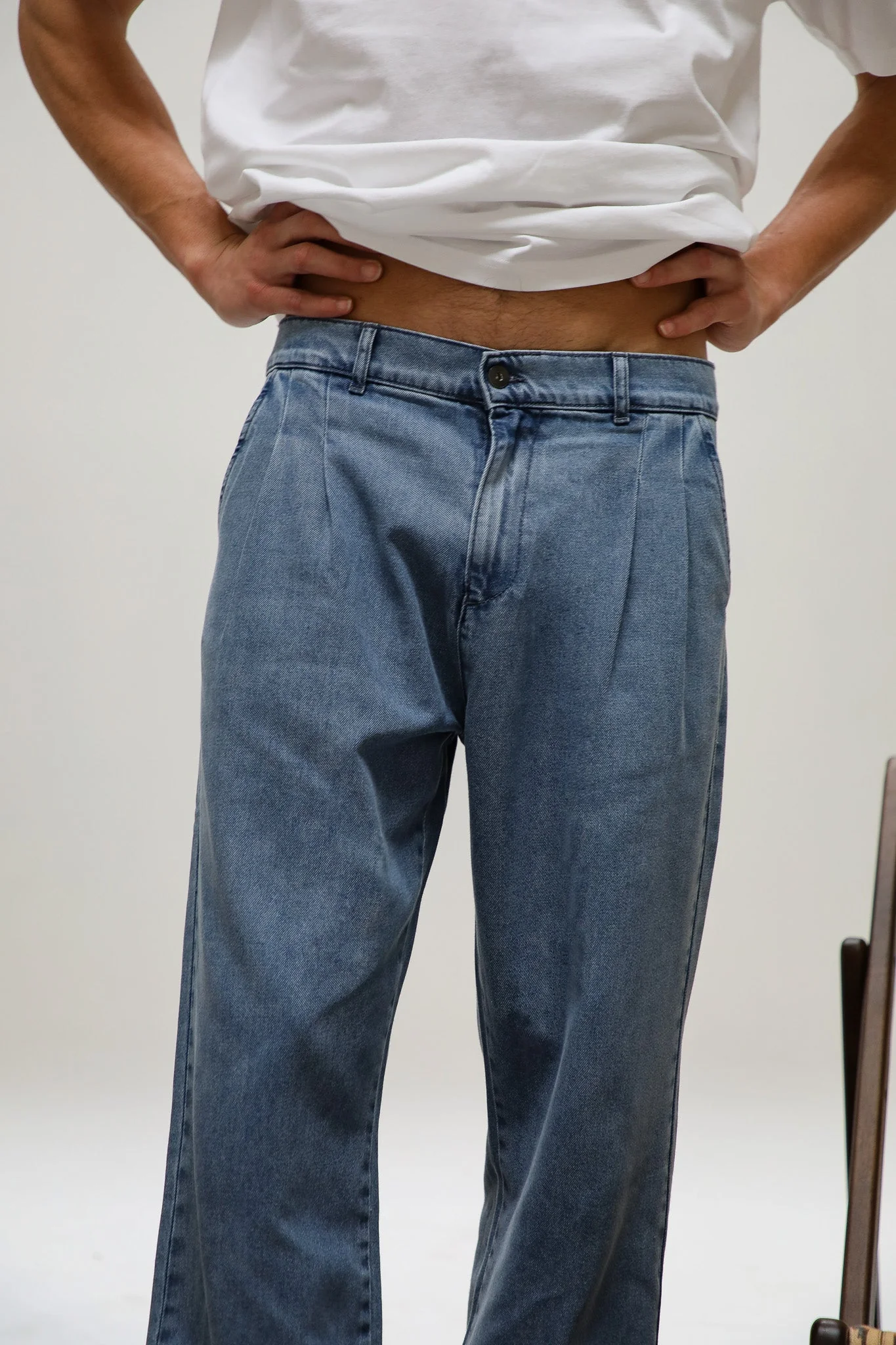 Retro Comfy Denim Pants - Image 4